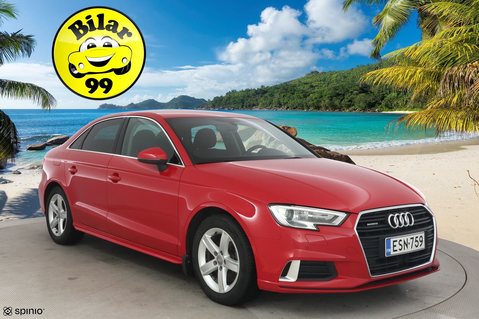 Audi A3 2018 Sedan 2,0 TFSI 140 kW quattro S tronic * P-kamera / Lohko / Suomi-auto* - 2x Renkaat / Hyvä huoltohistoria / Siisti - HULLU BLACKWEEK KORKOTARJOUS 2,49%