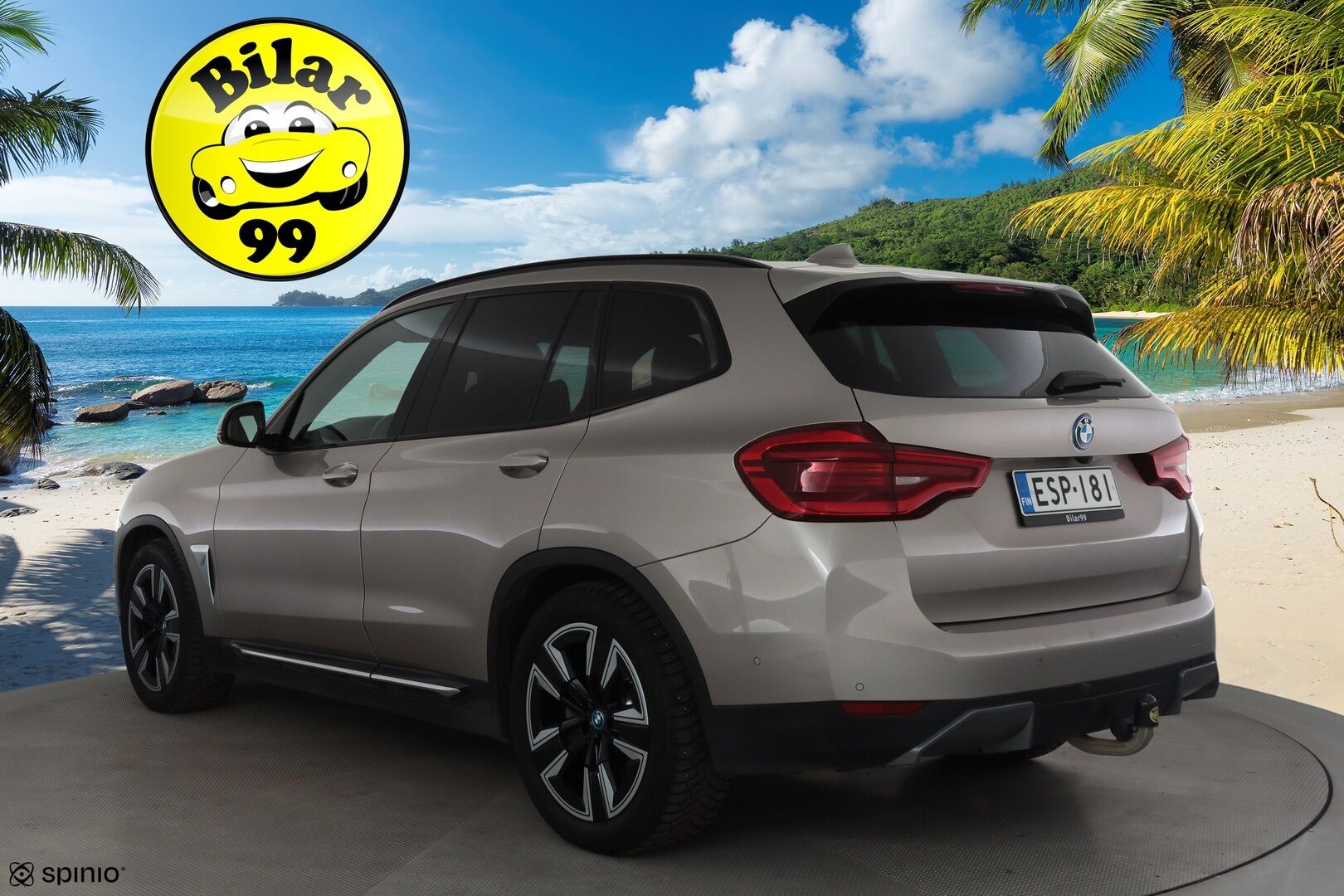 BMW iX3 2021 G08 Charged Plus * ACC / HUD / 360° / Adapt.LED / Panorama / Muistipenkki / Koukku / H&K / Comfort Access / Ruskeat nahat * - SoH 95,3% / Suomi-auto / Kahdet renkaat aluvanteilla / Merkkihuollettu / Supervarusteet