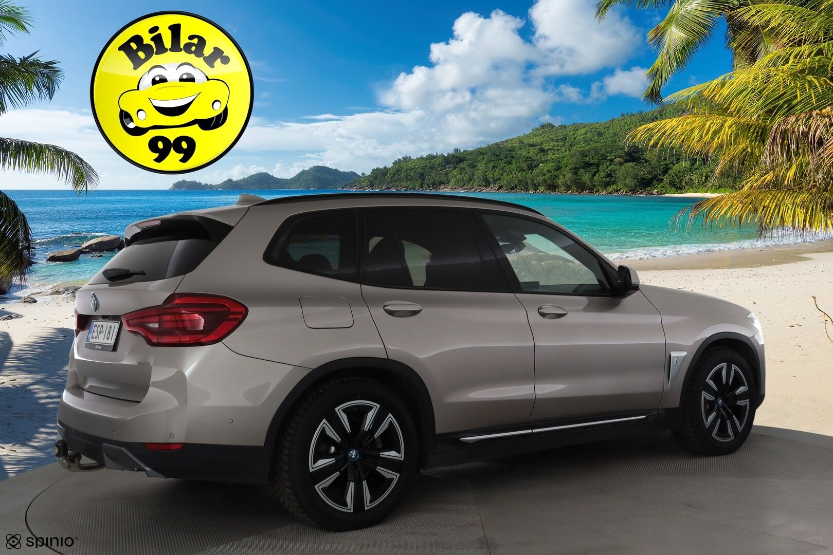 BMW iX3 2021 G08 Charged Plus * ACC / HUD / 360° / Adapt.LED / Panorama / Muistipenkki / Koukku / H&K / Comfort Access / Ruskeat nahat * - SoH 95,3% / Suomi-auto / Kahdet renkaat aluvanteilla / Merkkihuollettu / Supervarusteet