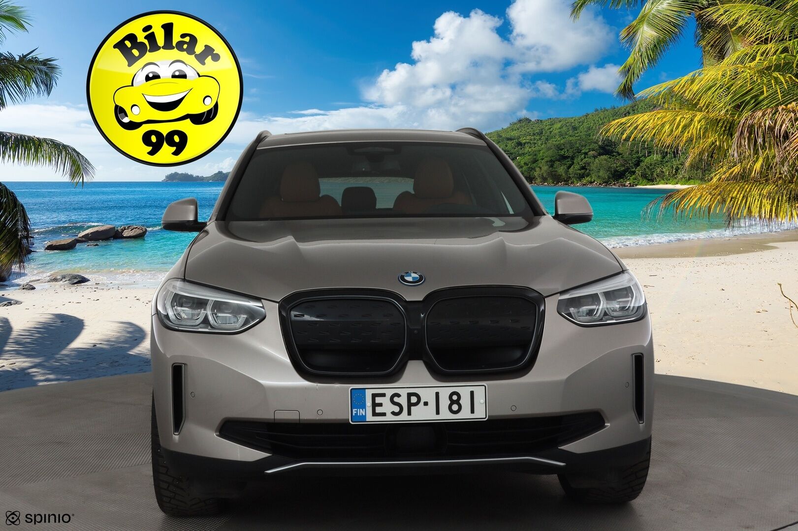 BMW iX3 2021 G08 Charged Plus * ACC / HUD / 360° / Adapt.LED / Panorama / Muistipenkki / Koukku / H&K / Comfort Access / Ruskeat nahat * - Adaptiivinen alusta / Suomi-auto / Kahdet renkaat aluvanteilla / Merkkihuollettu / Supervarusteet