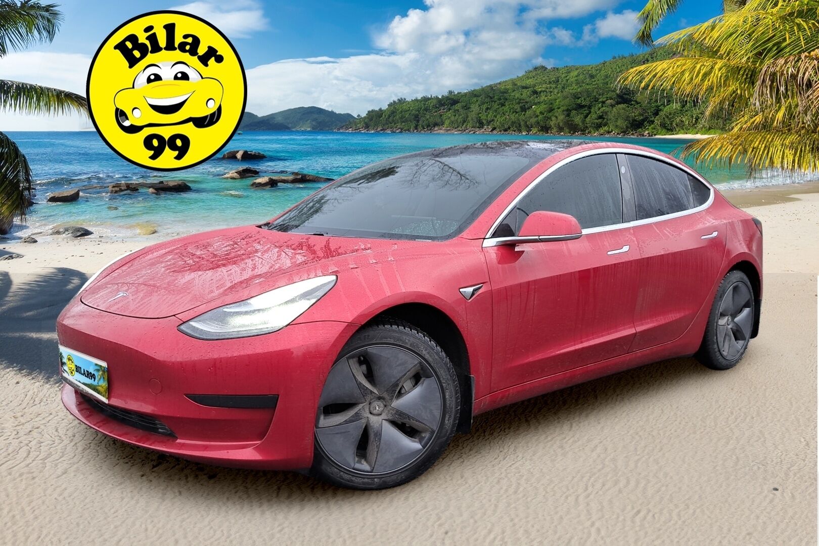 Tesla Model 3 2020 Standard Range Plus *EAP / Premium Audio / Koukku / Lisälämmitin / Metalliväri / Nahkapenkit* - Juuri Katsastettu / 2x Vanteet ja renkaat / puhelimen langaton lataus / Uudet kesärenkaat - HULLU BLACKWEEK KORKOTARJOUS 2,49%