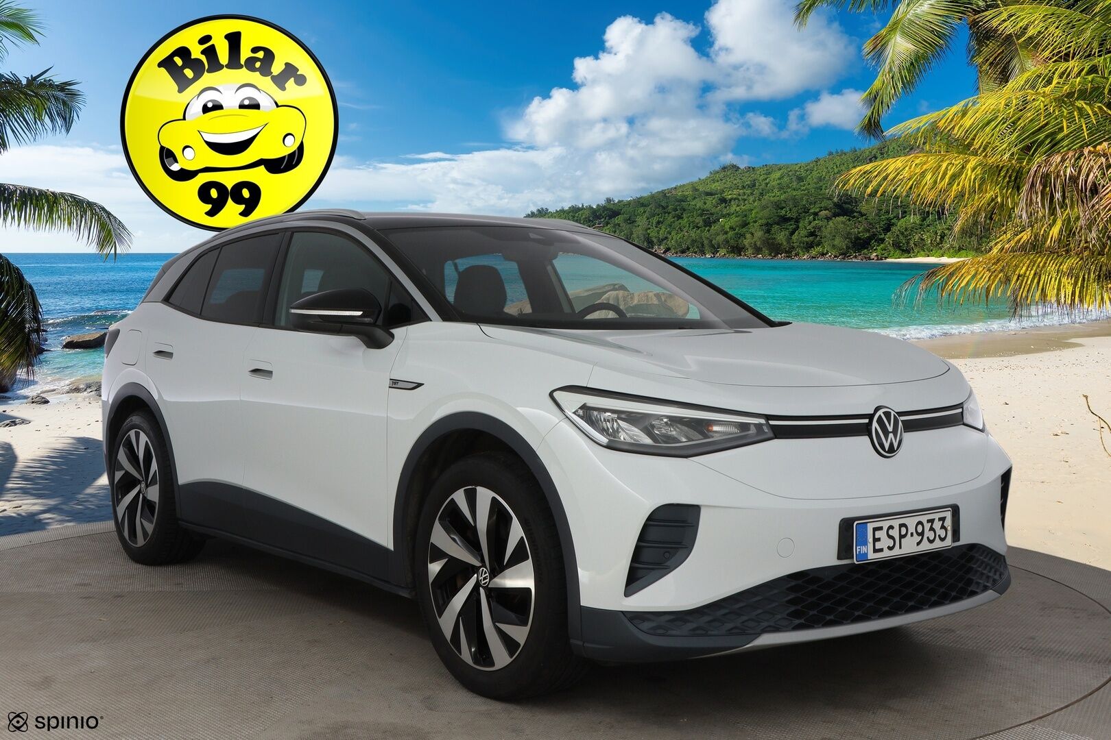 Volkswagen ID.4 2021 Pro Performance 1ST 150 kW, akku 77 kWh * 1OM Suomiauto / Lämpöpumppu / Vetokoukku / Adapt.Vakkari / Travel Assist - Adapt.LED / Nahka-Alcantara / Peruutuskamera / Huippuvarusteet!