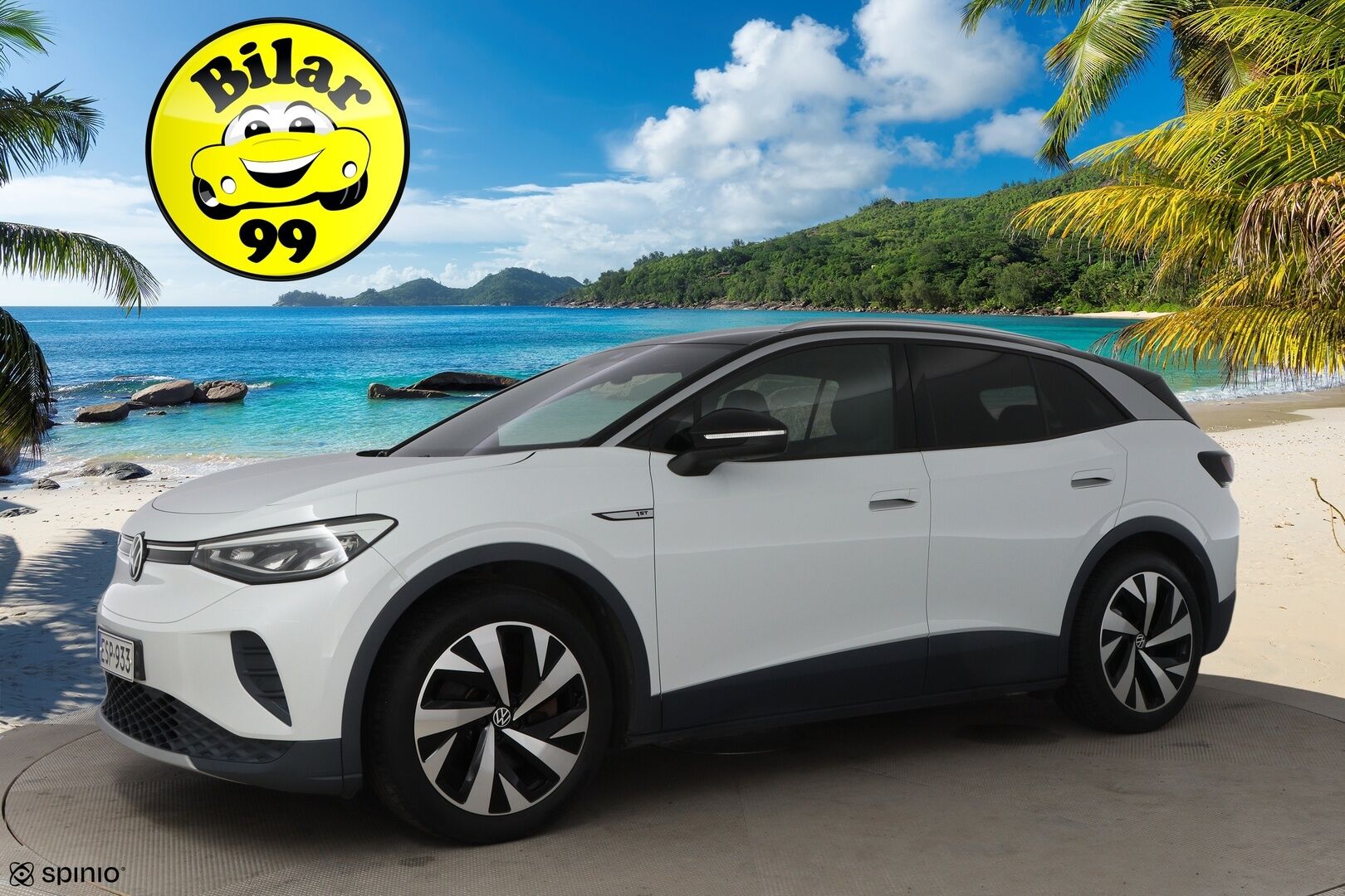 Volkswagen ID.4 2021 Pro Performance 1ST 150 kW, akku 77 kWh * 1OM Suomiauto / Lämpöpumppu / Vetokoukku / Adapt.Vakkari / Travel Assist - Adapt.LED / Nahka-Alcantara / Peruutuskamera / Huippuvarusteet!