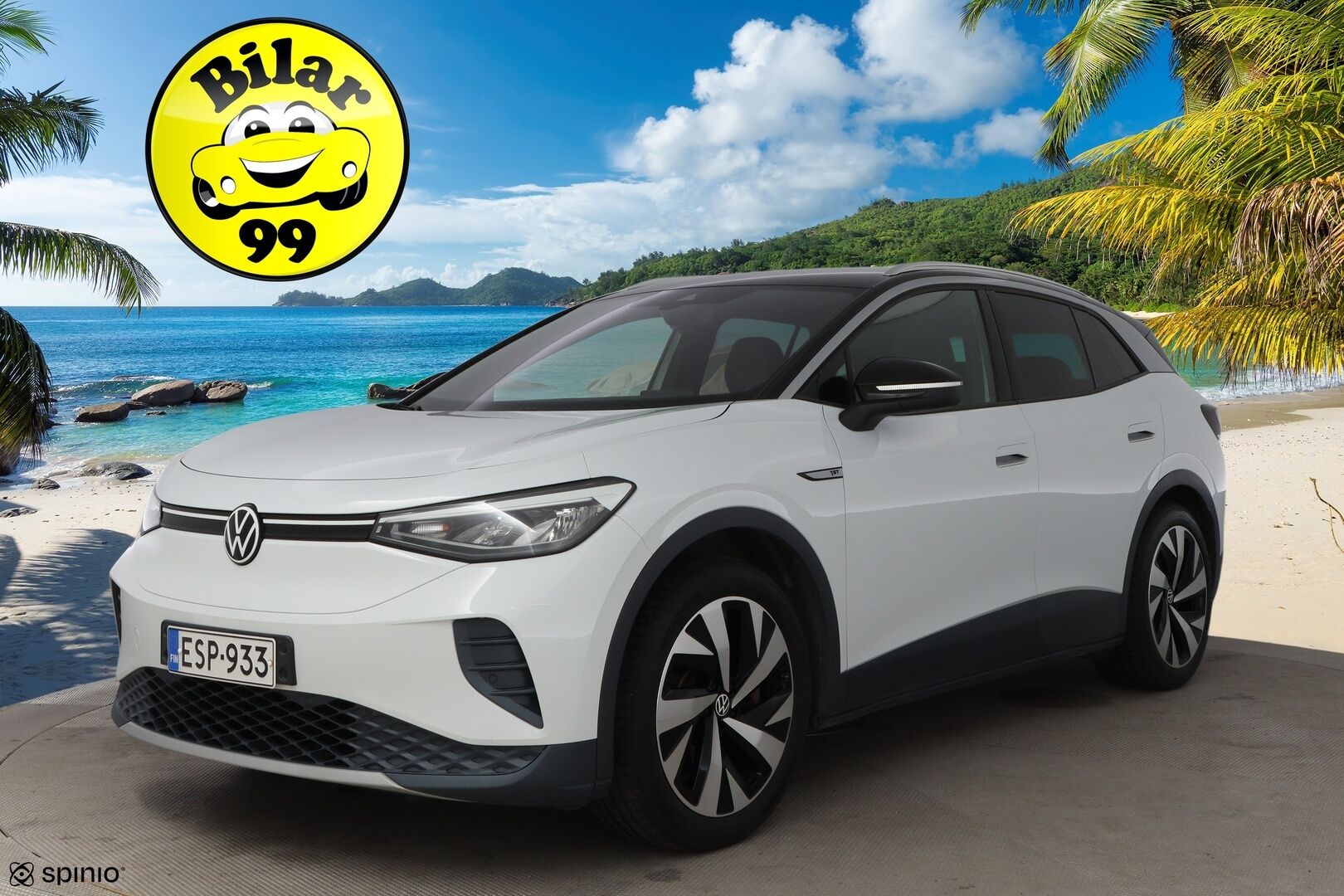 Volkswagen ID.4 2021 Pro Performance 1ST 150 kW, akku 77 kWh * 1OM Suomiauto / Lämpöpumppu / Vetokoukku / Adapt.Vakkari / Travel Assist - Adapt.LED / Nahka-Alcantara / Peruutuskamera / Huippuvarusteet!