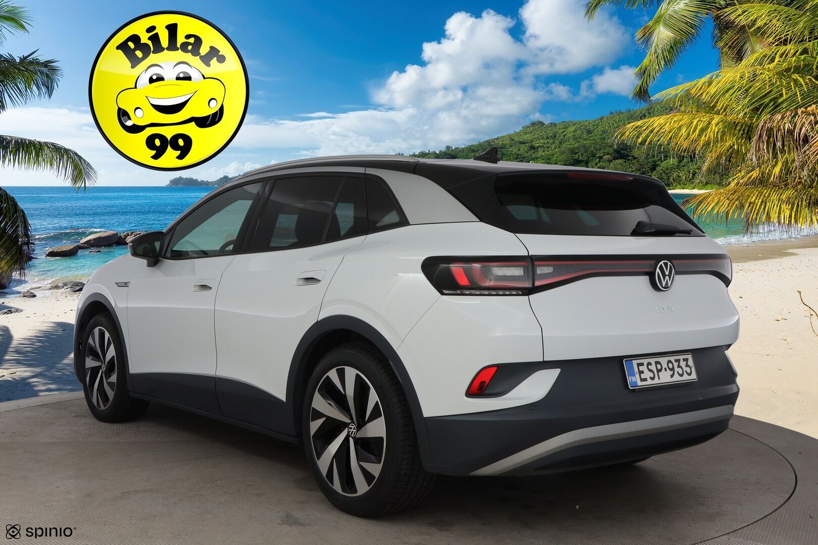 Volkswagen ID.4 2021 Pro Performance 1ST 150 kW, akku 77 kWh * 1OM Suomiauto / Lämpöpumppu / Vetokoukku / Adapt.Vakkari / Travel Assist - Adapt.LED / Nahka-Alcantara / Peruutuskamera / Huippuvarusteet!