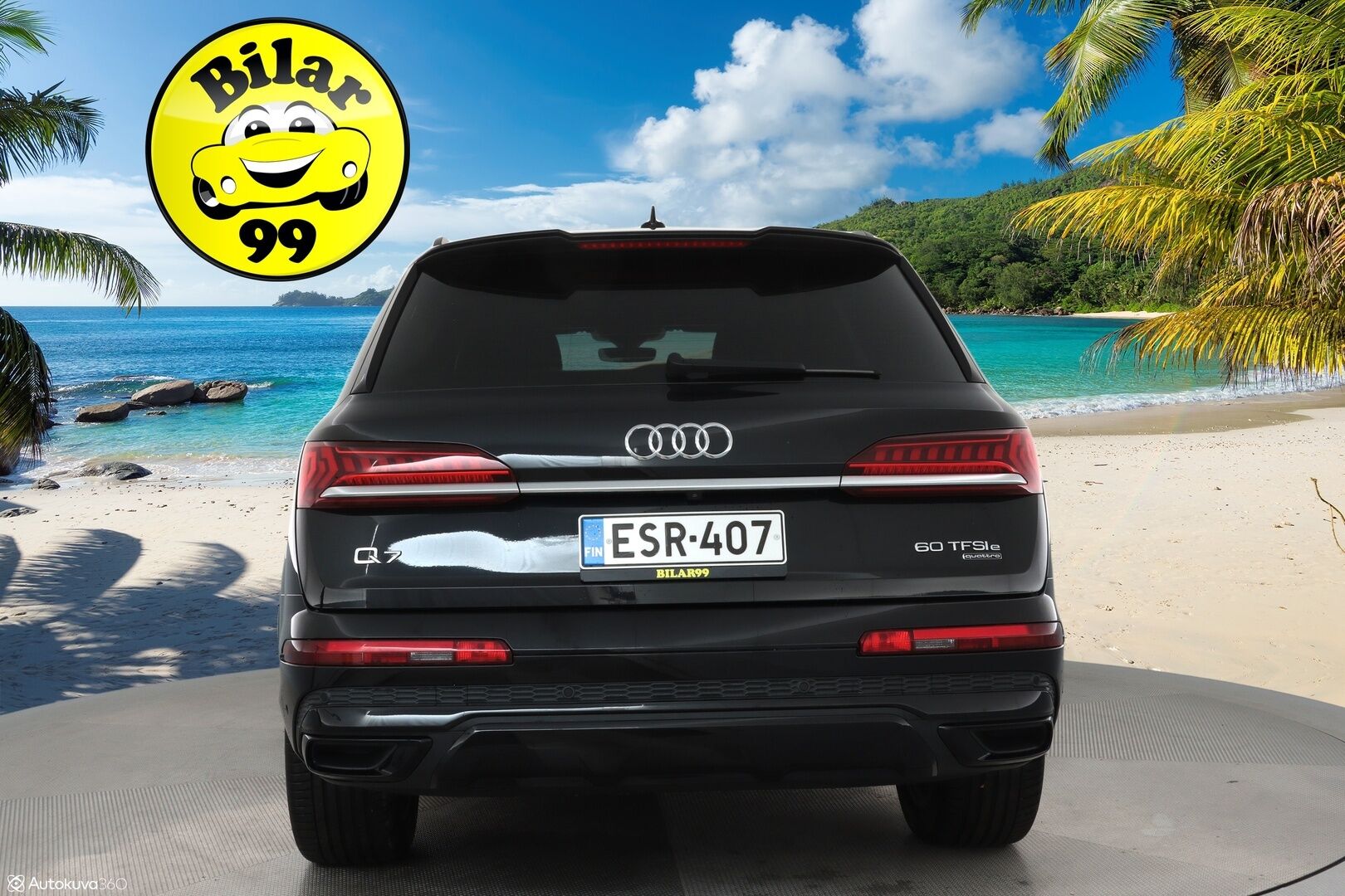 Audi Q7 2021 Business S line 60 TFSI e quattro **Adapt. vakkari / Ilma-alusta / Matrix LED / Sporttipenkit / P.kamera / Koukku** - Black Optic - paketti / 1-om. Suomi-auto / Merkkihuollettu