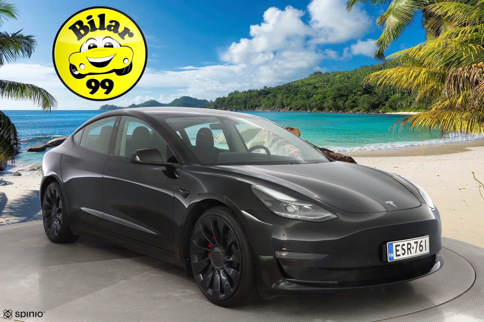 Tesla Model 3 2021 Performance * ACC / Lämpöpumppu / Premium Audio / Uberturbine * - Suomi-auto / Refresh