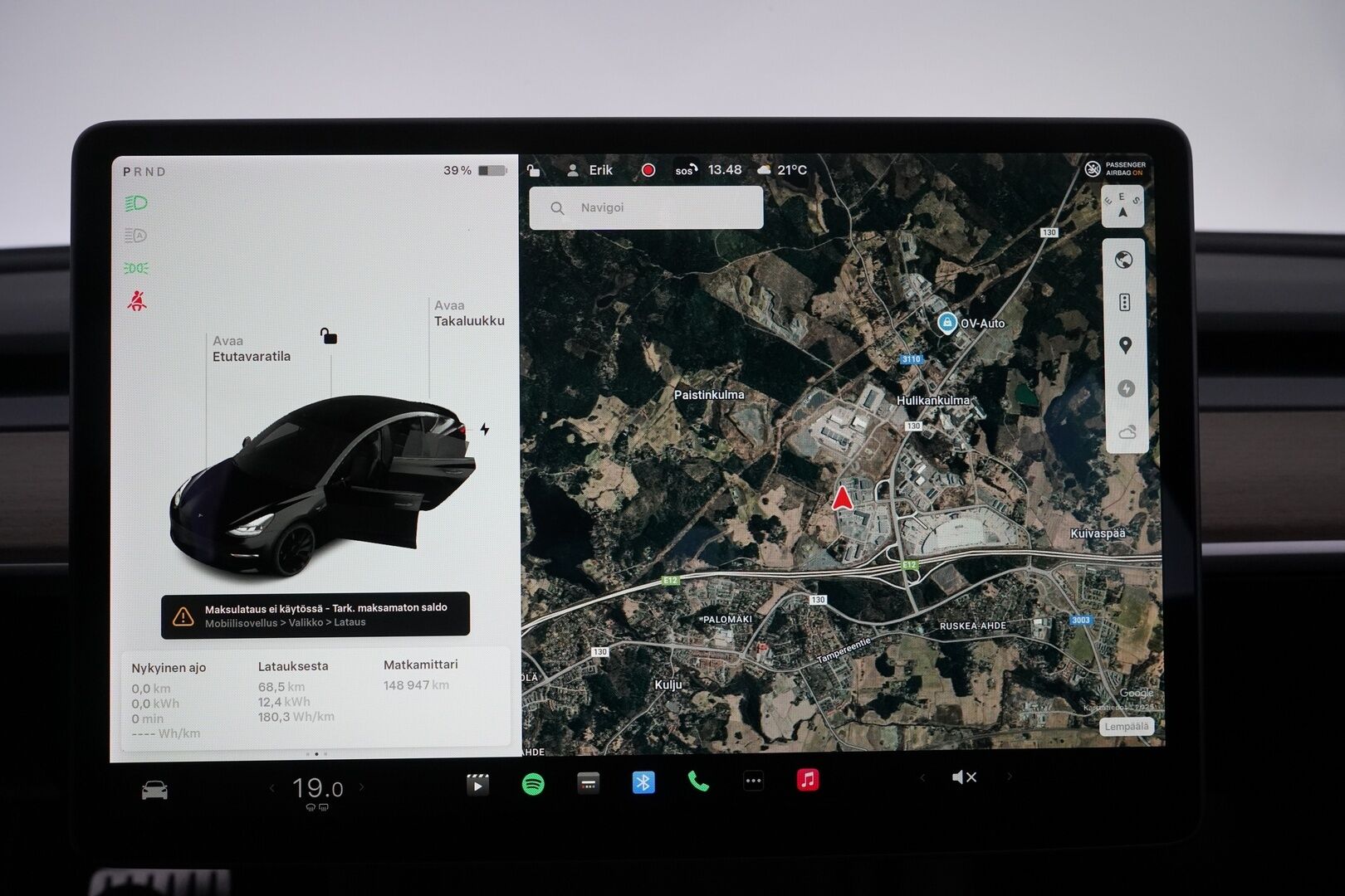 Tesla Model 3 2021 Performance * ACC / Lämpöpumppu / Premium Audio / Uberturbine * - Suomi-auto / Refresh