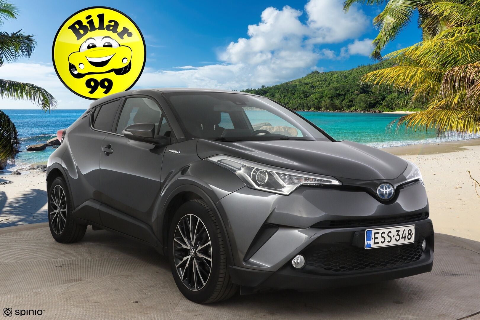 Toyota C-HR 2018 TOYOTA C-HR Viistoperä (AB) 4ov 1798cm3 * / Adapt. Vakkari / Lane-assist / P-kamera / Lohko / Siisti!! / * - Hyvällä pidolla pysynyt / Upea metalliväri & kahdet hyvät renkaat! / 