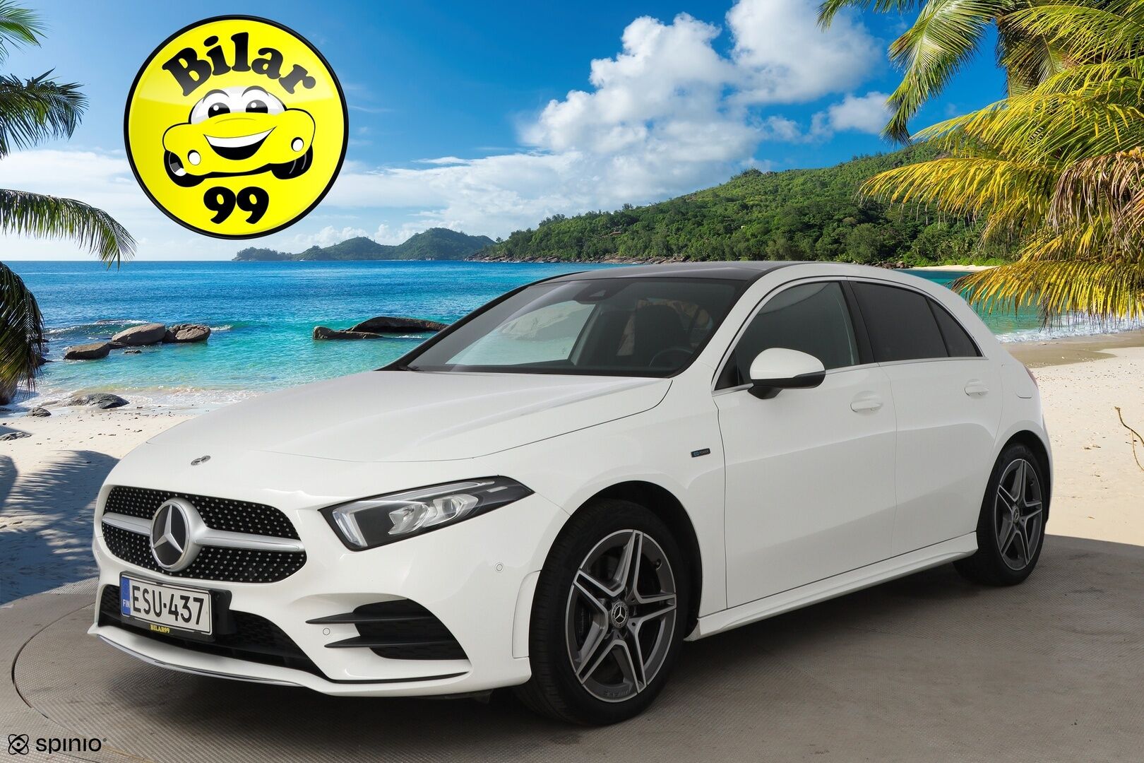 Mercedes-Benz A 2021 250 e A Business AMG Edition EQ Power * Widescreen / Nahka-Alcantara / Kattoluukku / LED High Performance / Peruutuskamera - 2x Renkaat aluvantein / 2x Laturit / Upea yksilö!