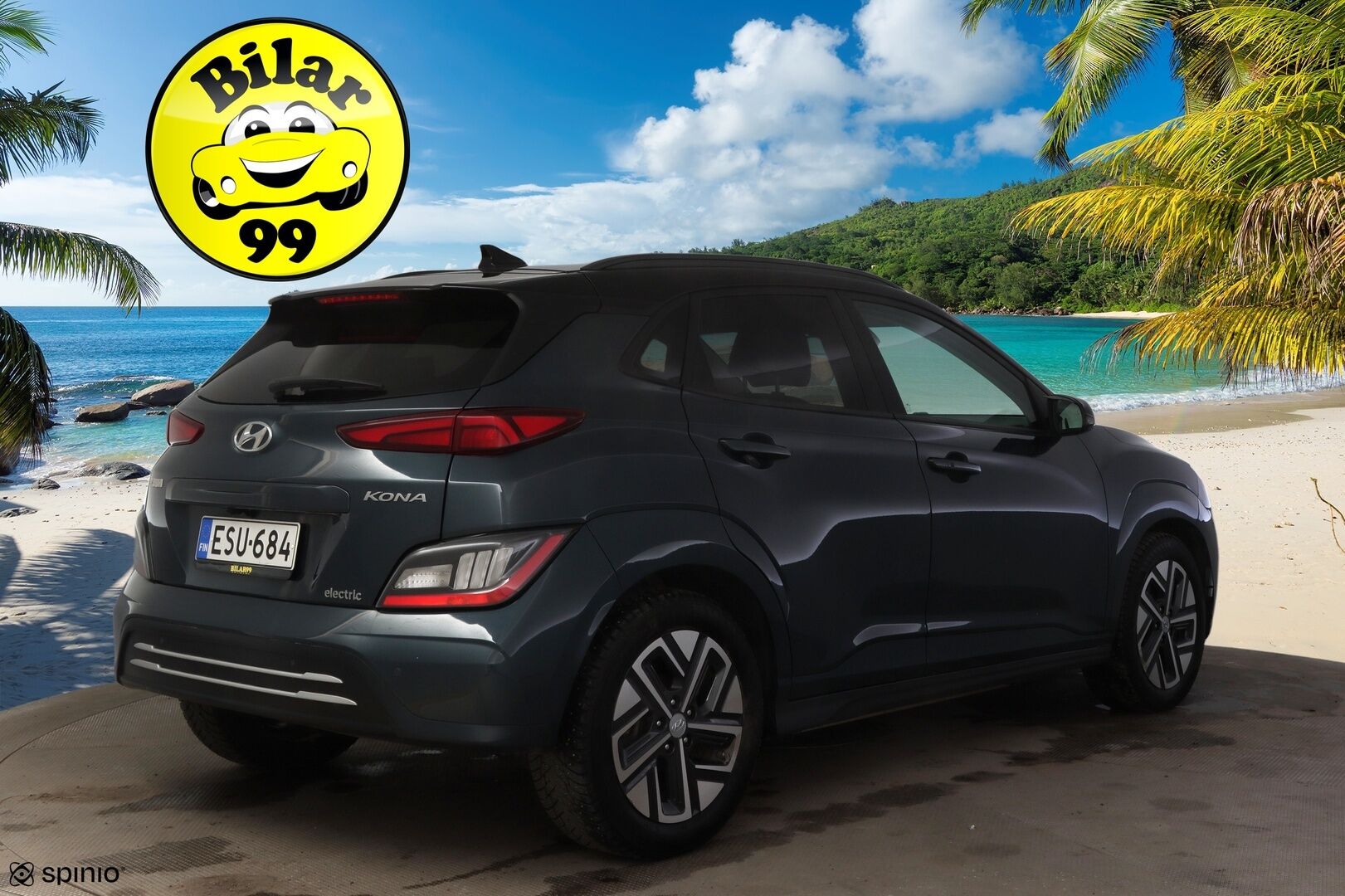 Hyundai KONA 2022 electric 64 kWh 204 hv Style MY21 * ILP / HUD / ACC / Digimittaristo / Peruutuskamera / BLIS / Sähköpenkit / Lämpöratti * - * Akku tarkistettu / Siistikuntoinen / 2x hyvät renkaat vanteineen *