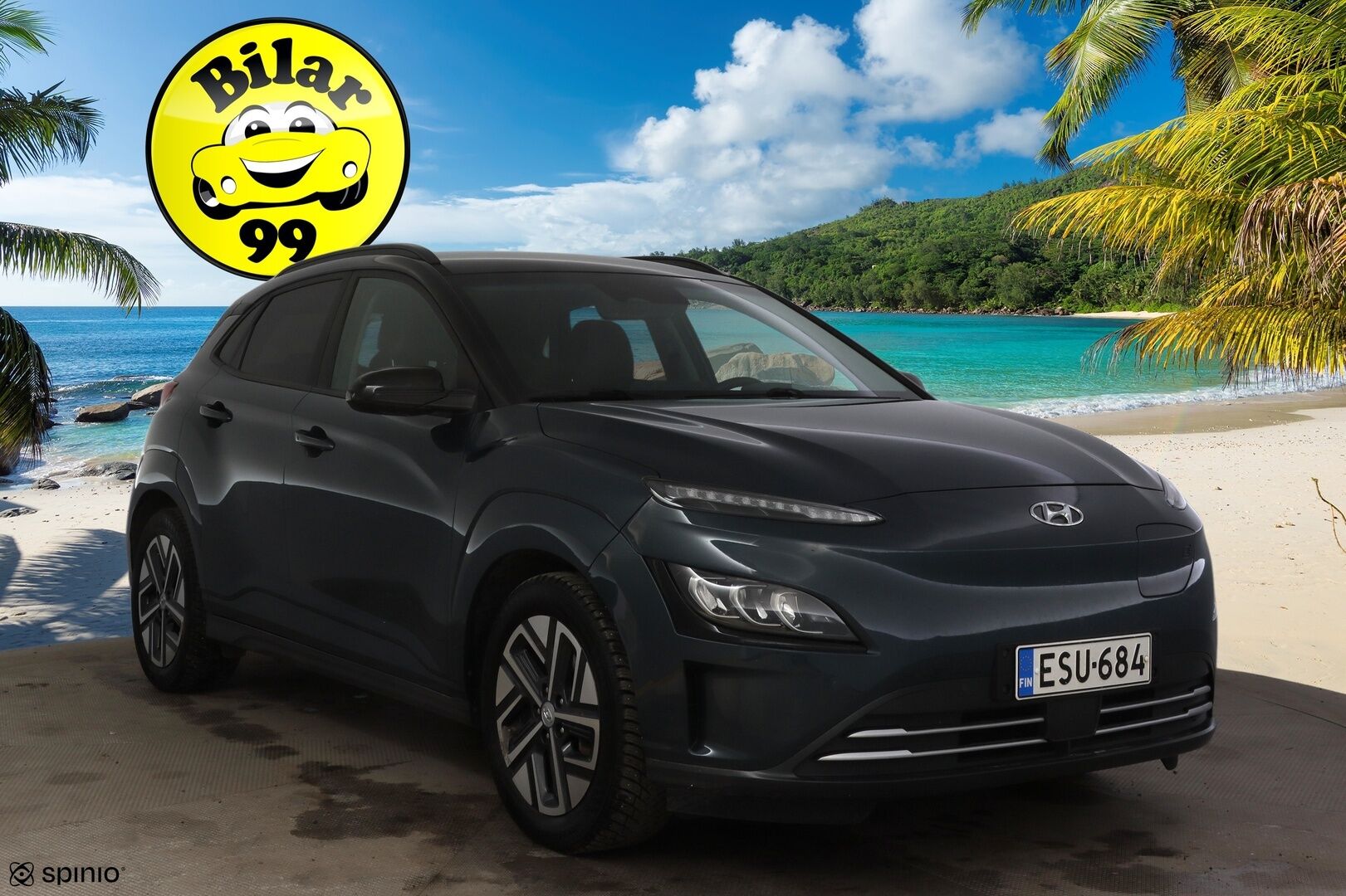 Hyundai KONA 2022 electric 64 kWh 204 hv Style MY21 * ILP / HUD / ACC / Digimittaristo / Peruutuskamera / BLIS / Sähköpenkit / Lämpöratti * - * Akku tarkistettu / Siistikuntoinen / 2x hyvät renkaat vanteineen *