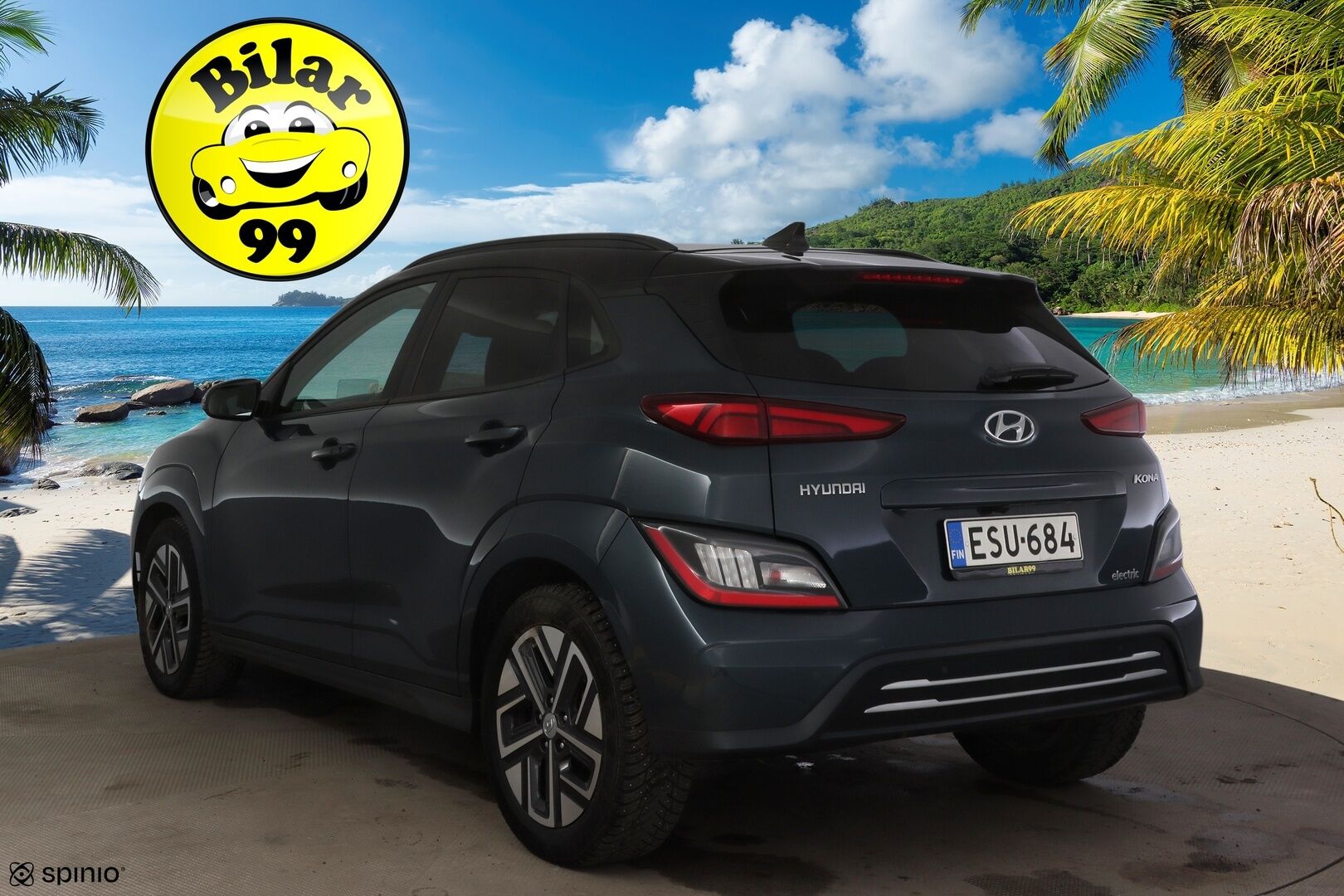 Hyundai KONA 2022 electric 64 kWh 204 hv Style MY21 * ILP / HUD / ACC / Digimittaristo / Peruutuskamera / BLIS / Sähköpenkit / Lämpöratti * - * Akku tarkistettu / Siistikuntoinen / 2x hyvät renkaat vanteineen *