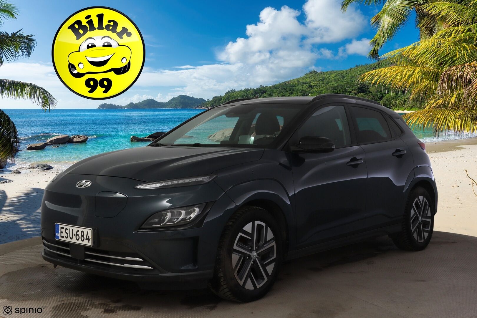 Hyundai KONA 2022 electric 64 kWh 204 hv Style MY21 * ILP / HUD / ACC / Digimittaristo / Peruutuskamera / BLIS / Sähköpenkit / Lämpöratti * - * Akku tarkistettu / Siistikuntoinen / 2x hyvät renkaat vanteineen *