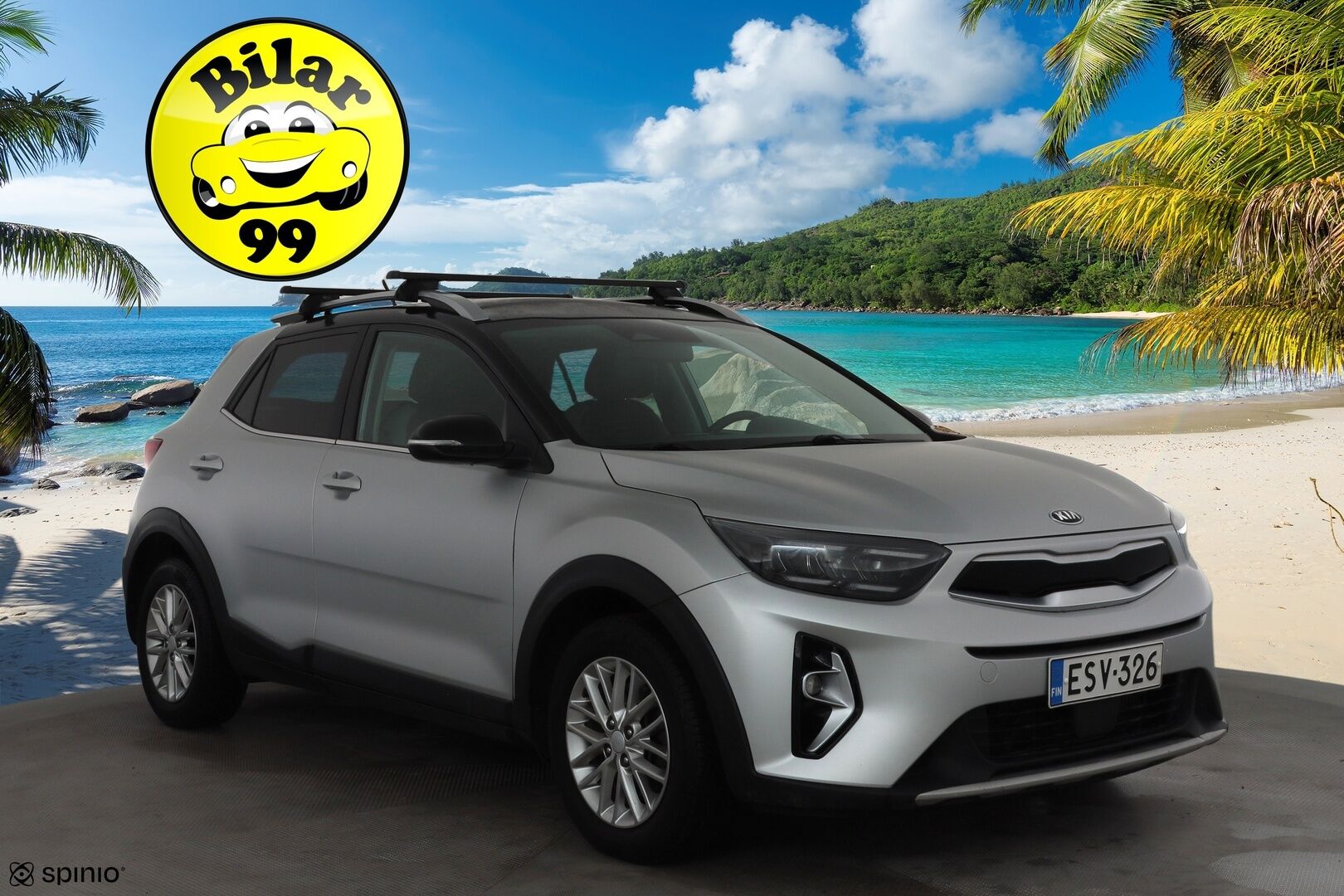 Kia Stonic 2021 1,0 T-GDI Mild Hybrid 120hv EX Design DCT * Vakkari / P.kamera / Koukku / Lohko+Sisä / LED / Puolinahat * - 1.Om Suomi-auto / Kahdet renkaat aluvanteilla / Merkkihuollettu