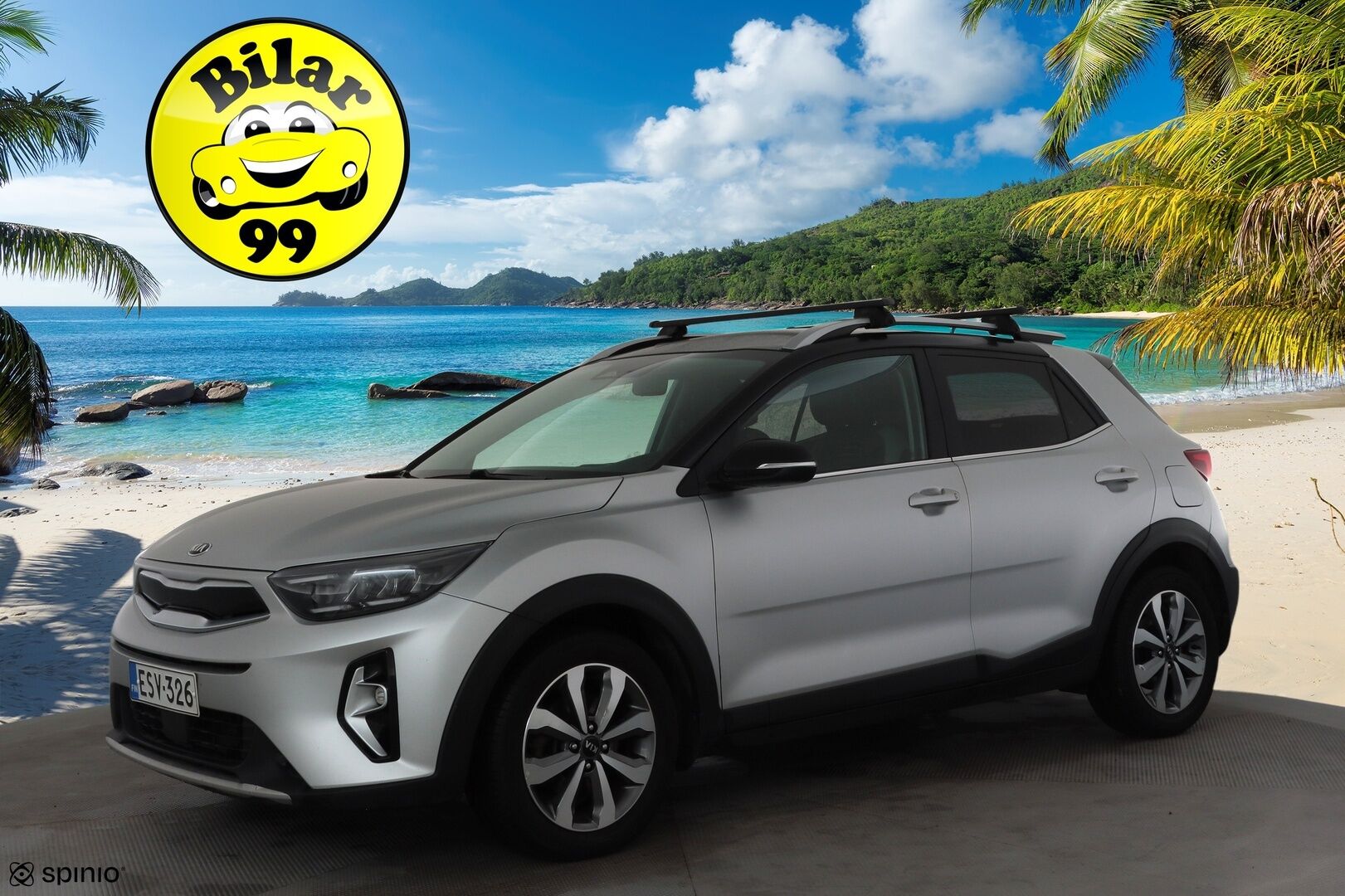 Kia Stonic 2021 1,0 T-GDI Mild Hybrid 120hv EX Design DCT * Vakkari / P.kamera / Koukku / Lohko+Sisä / LED / Puolinahat * - 1.Om Suomi-auto / Kahdet renkaat aluvanteilla / Merkkihuollettu