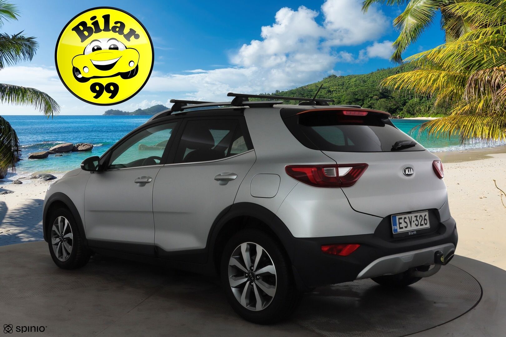 Kia Stonic 2021 1,0 T-GDI Mild Hybrid 120hv EX Design DCT * Vakkari / P.kamera / Koukku / Lohko+Sisä / LED / Puolinahat * - 1.Om Suomi-auto / Kahdet renkaat aluvanteilla / Merkkihuollettu