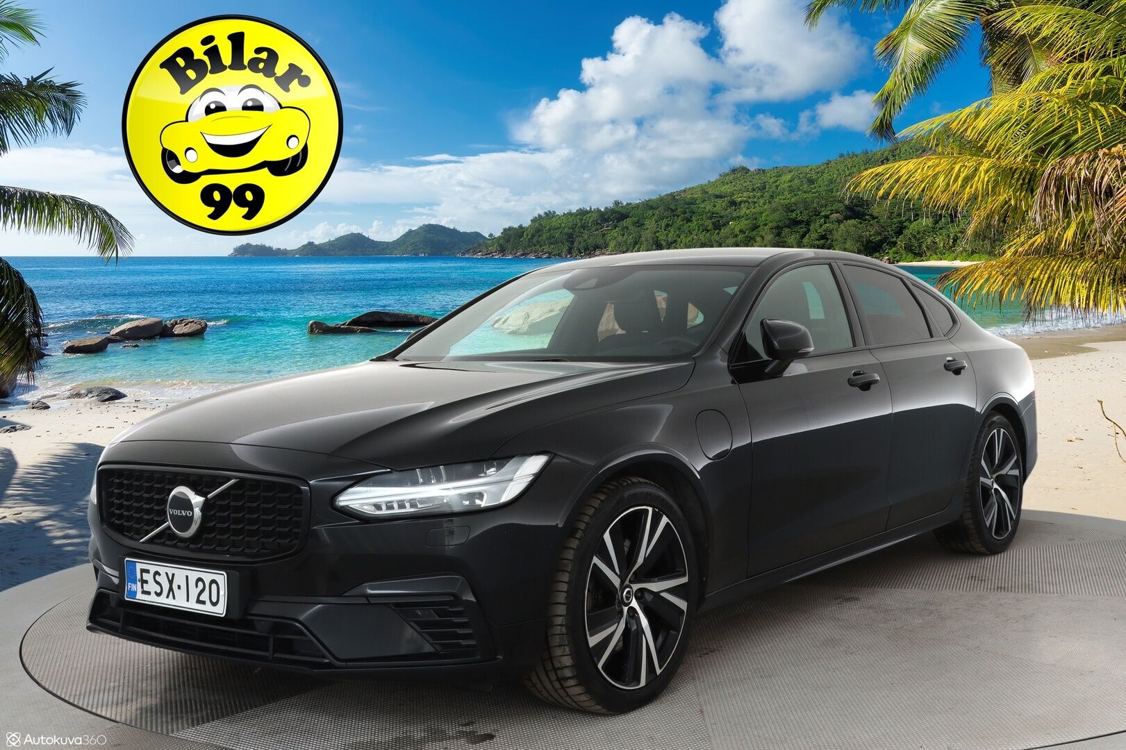 Volvo S90 2021 T8 TwE AWD Business R-Design aut. **Adapt.Vakkari / Webasto / Koukku / H&K / Muistipenkit / Apple&Android / P-Kamera** - 3,99 % KORKOTARJOUS TÄHÄN AUTOON - Upea ja hyvin varusteltu!
