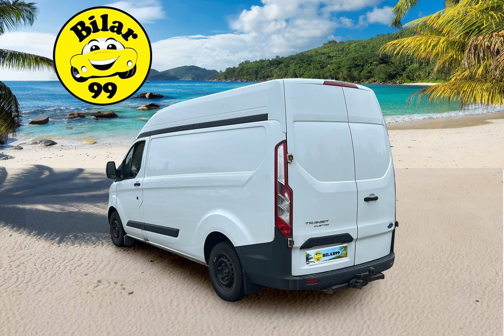 Ford Transit 2014 Custom L1H2 - Siisti yksilö | Huoltokirja | Vetokoukku | Kahdet renkaat