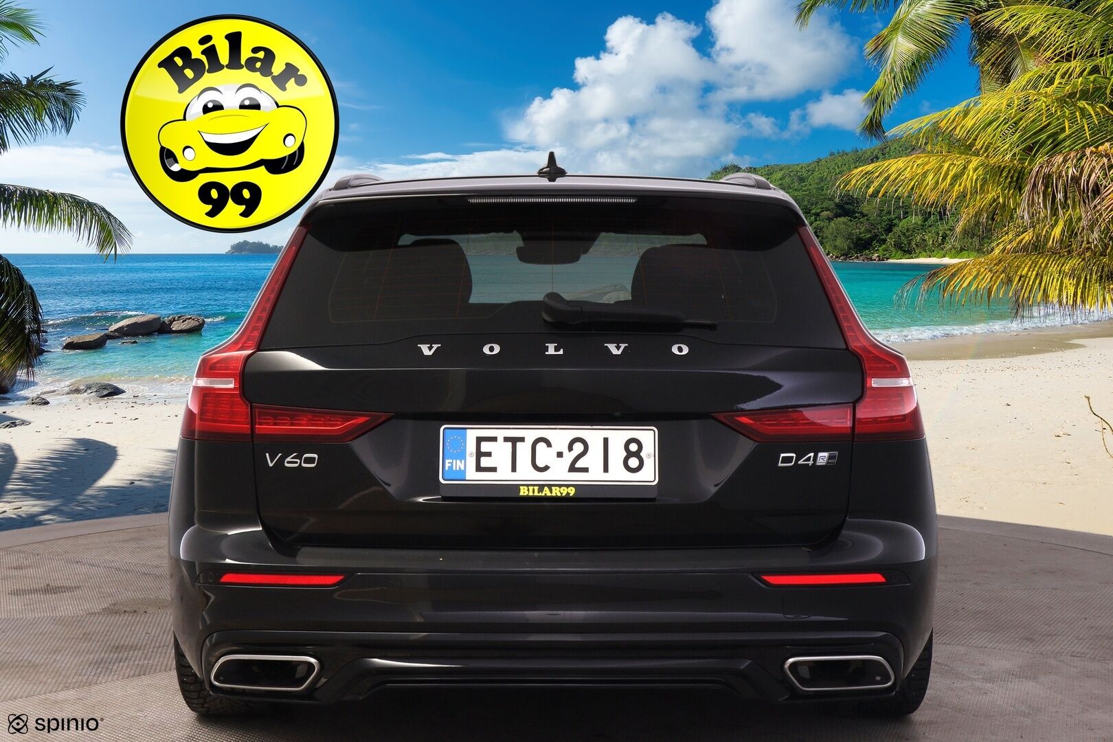 Volvo V60 2020 D4 AWD Business R-Design aut *Webasto / Sähkömuisti kuskin penkki / P. kamera / ACC / BLISS / Vetokoukku / Keyless* - Suomi-auto / Juuri huollettu / Volvo On Call / High performance Audio / Ratinlämmitys / Puskurin alle taittuva vetokoukku / Full-LED Active High Beam 