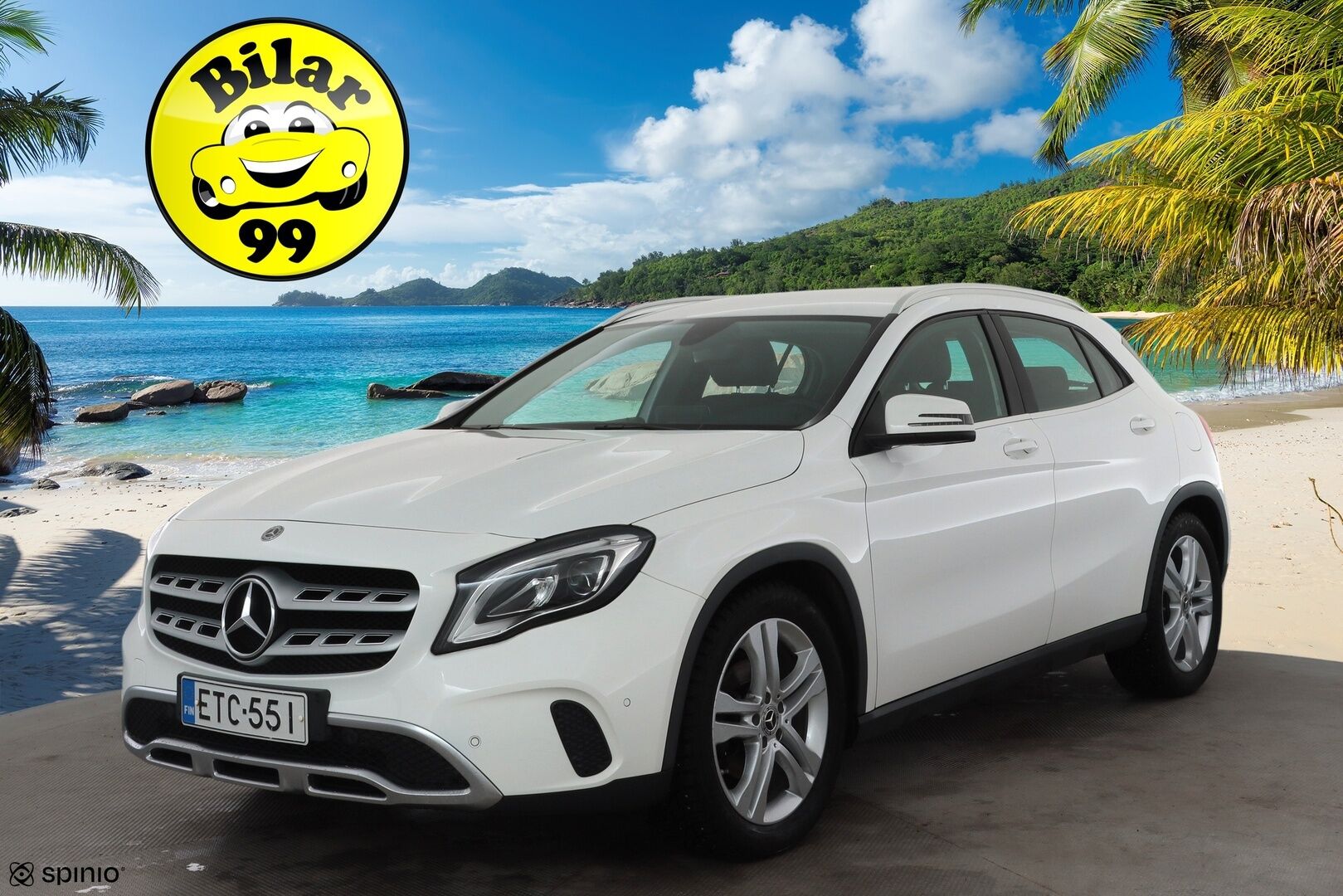 Mercedes-Benz GLA 2018 180 A Premium Business * Vakkari / P.kamera / LED / Navi / Sporttinahat / Apple&Android * - Kahdet renkaat aluvanteilla