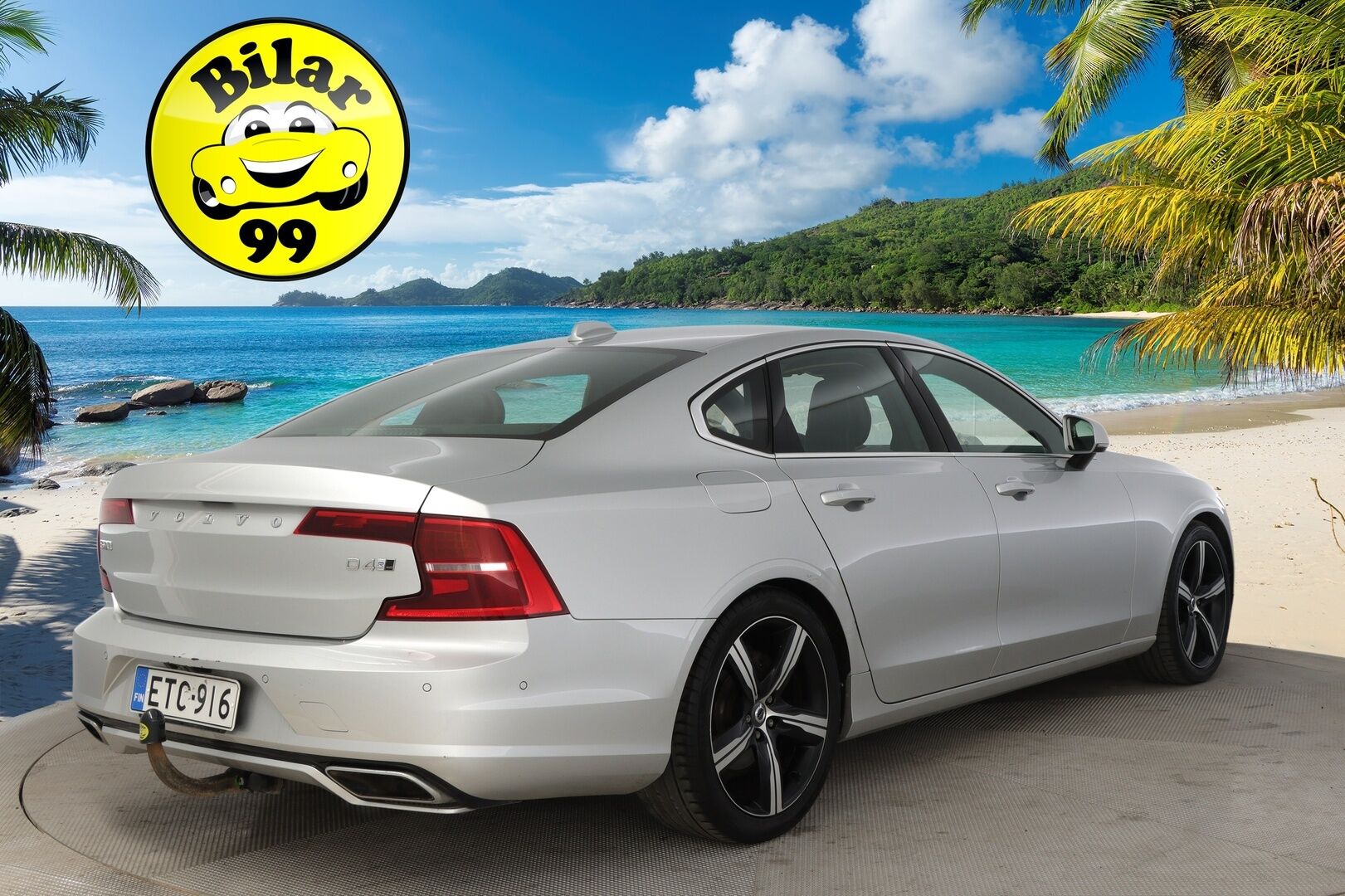 Volvo S90 2018 D4 AWD R-Design aut *Muistipenkki / ACC / BLIS / Vetokoukku / Webasto / Lasikattoluukku* - *Seuraava katsastus 4/26 / 2x Hyvät renkaat ja alumiinivanteet*