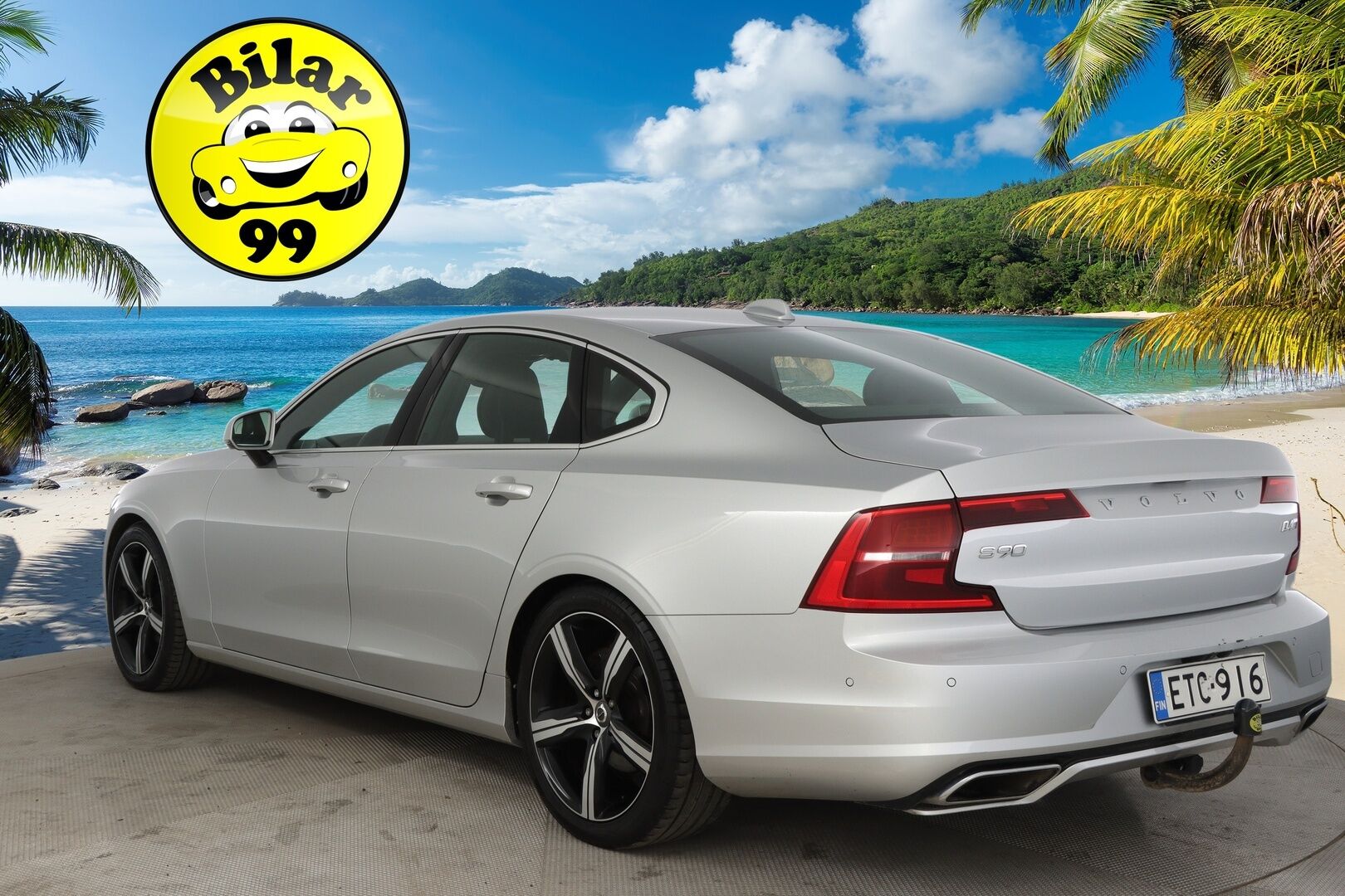 Volvo S90 2018 D4 AWD R-Design aut *Muistipenkki / ACC / BLIS / Vetokoukku / Webasto / Lasikattoluukku* - *Seuraava katsastus 4/26 / 2x Hyvät renkaat ja alumiinivanteet*