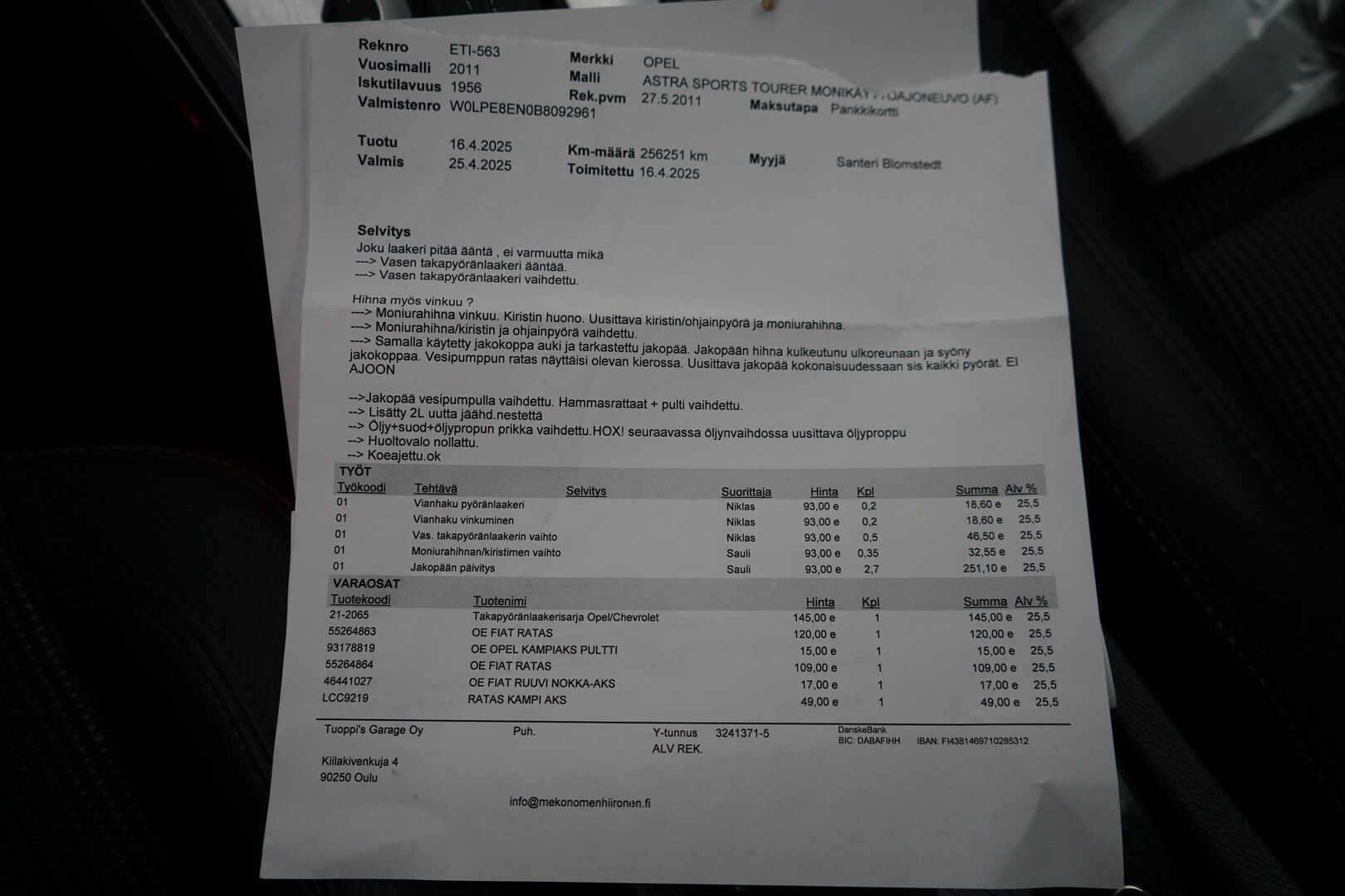 Opel Astra 2011 MYYDÄÄN HUUTOKAUPAT.COM