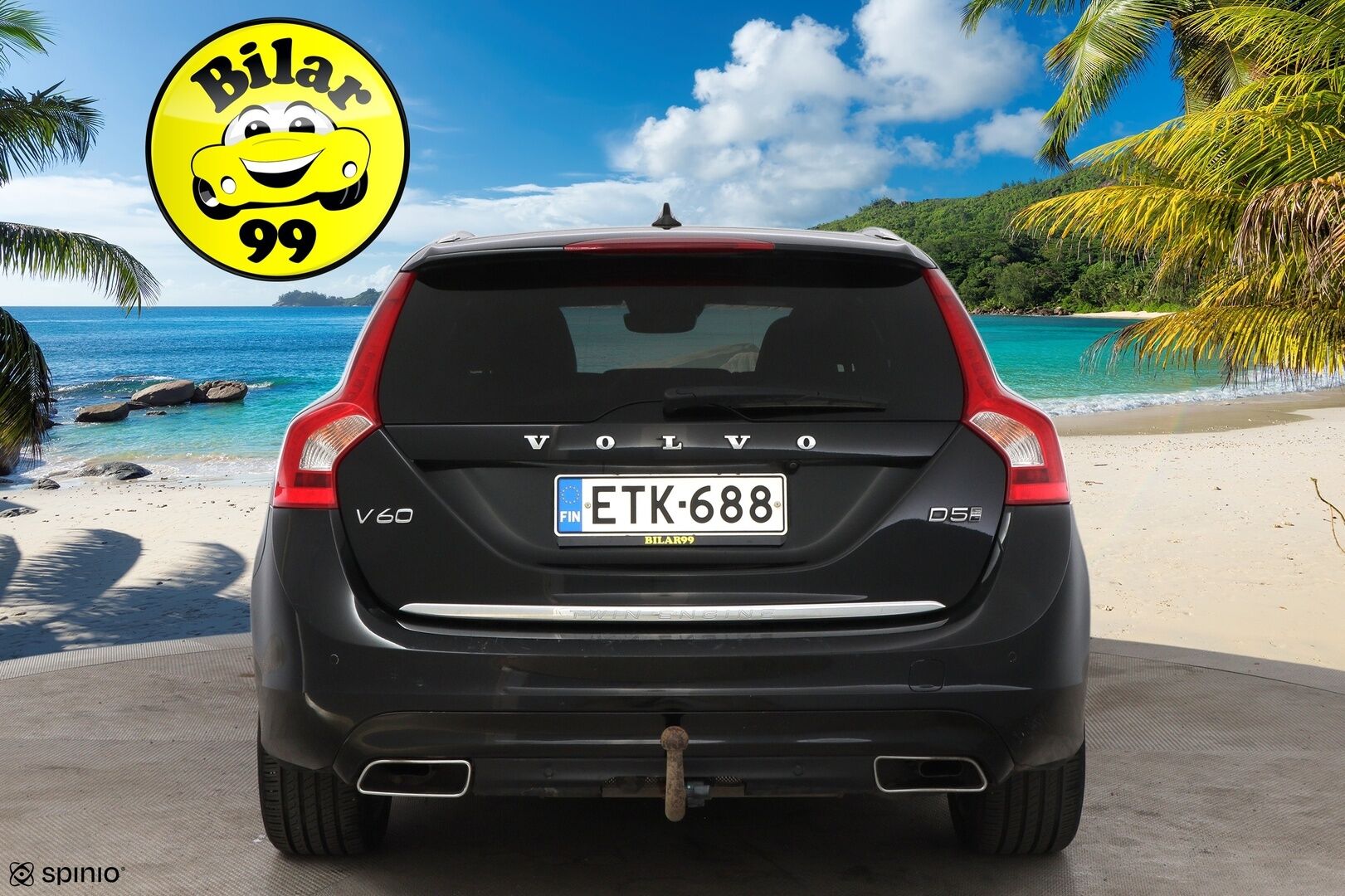 Volvo V60 2016 D5 AWD Twin Engine Summum aut - Webasto / Adapt.Vakkari / Kattoluukku / Peruutuskamera / Vetokoukku / BLIS / Nahkasisusta / Keyless / Huippuvarusteet!