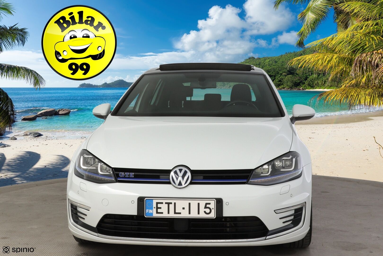 Volkswagen Golf 2015 GTE Plug-In Hybrid 150 kW (204 hv) DSG-automaatti * Kattoluukku / ACC / BLIS / KeyLess / Navi / Tutkat * - Merkkihuollettu! / Kahdet hyvät renkaat / Siisti! 