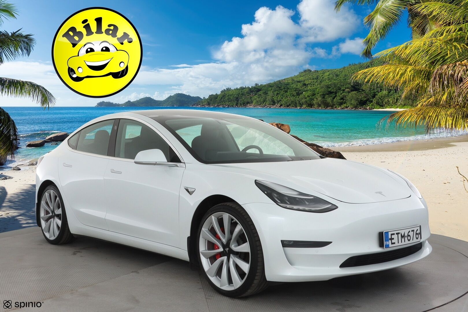 Tesla Model 3 2019 Performance - | ACC | Lasikatto | Premium audio | P.kamera | Sähkönahat | Muistipenkki | Track mode | LED | 2x renkaat aluin | 