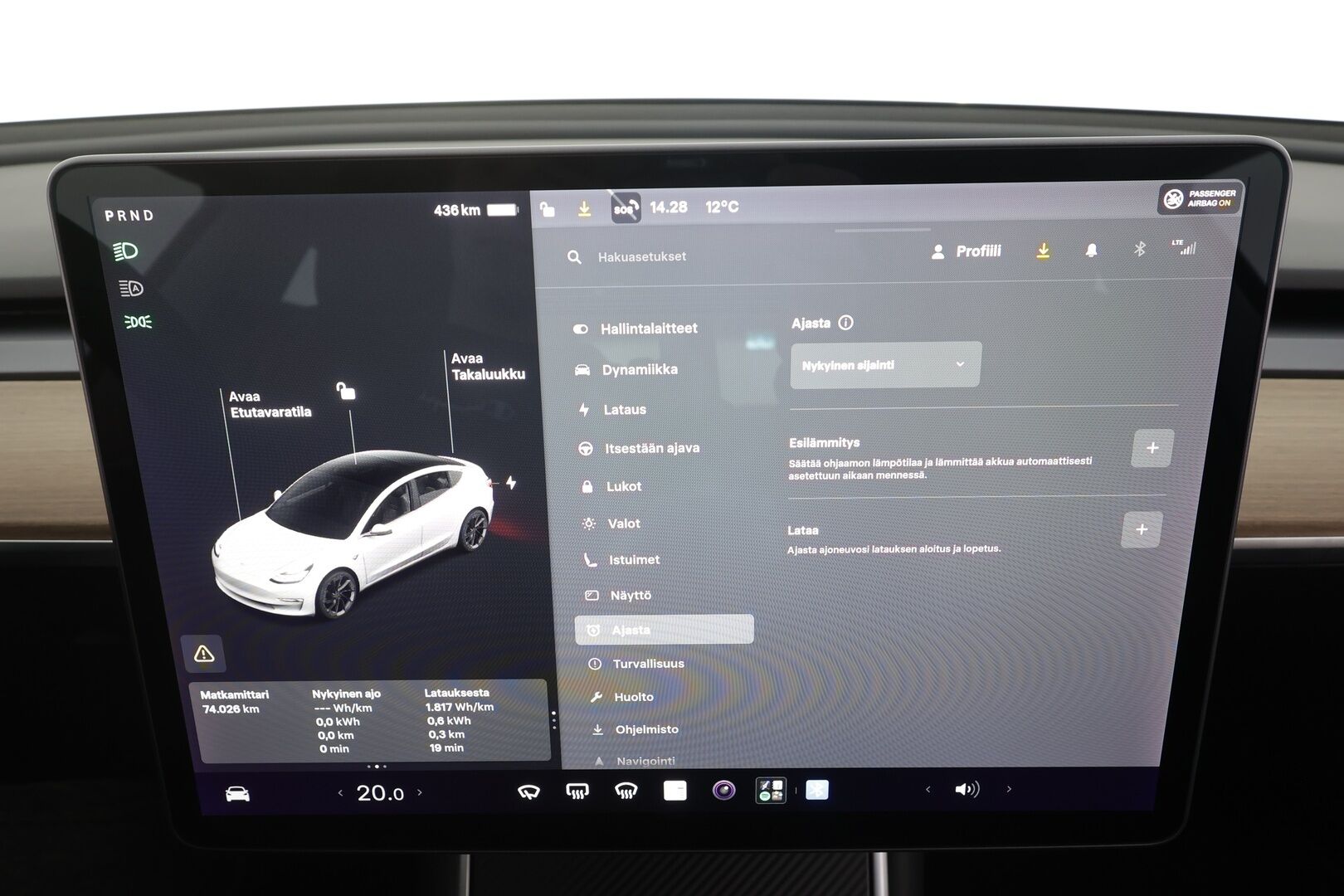 Tesla Model 3 2019 Performance - | ACC | Lasikatto | Premium audio | P.kamera | Sähkönahat | Muistipenkki | Track mode | LED | 2x renkaat aluin | 