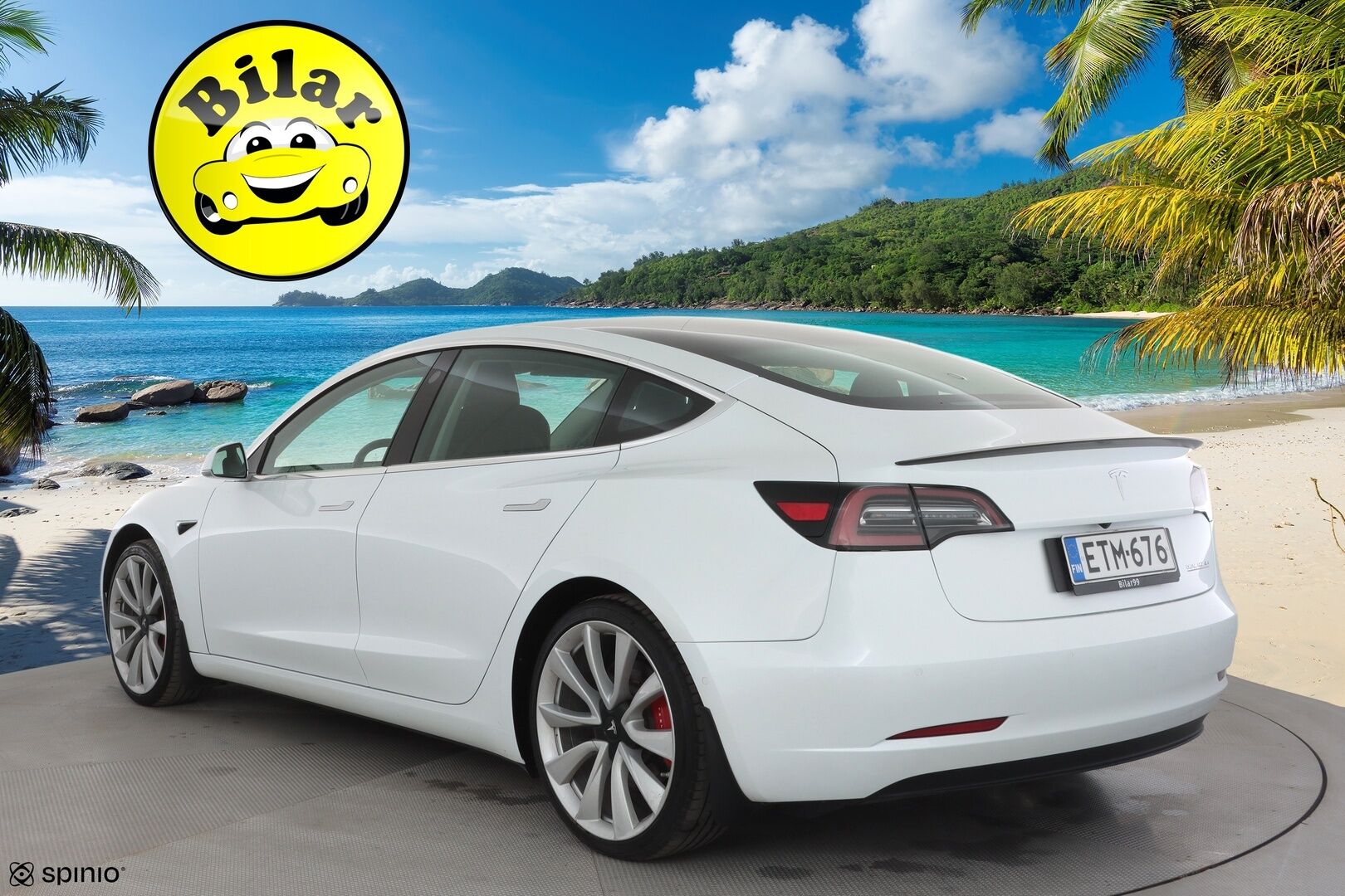 Tesla Model 3 2019 Performance - | ACC | Lasikatto | Premium audio | P.kamera | Sähkönahat | Muistipenkki | Track mode | LED | 2x renkaat aluin | 