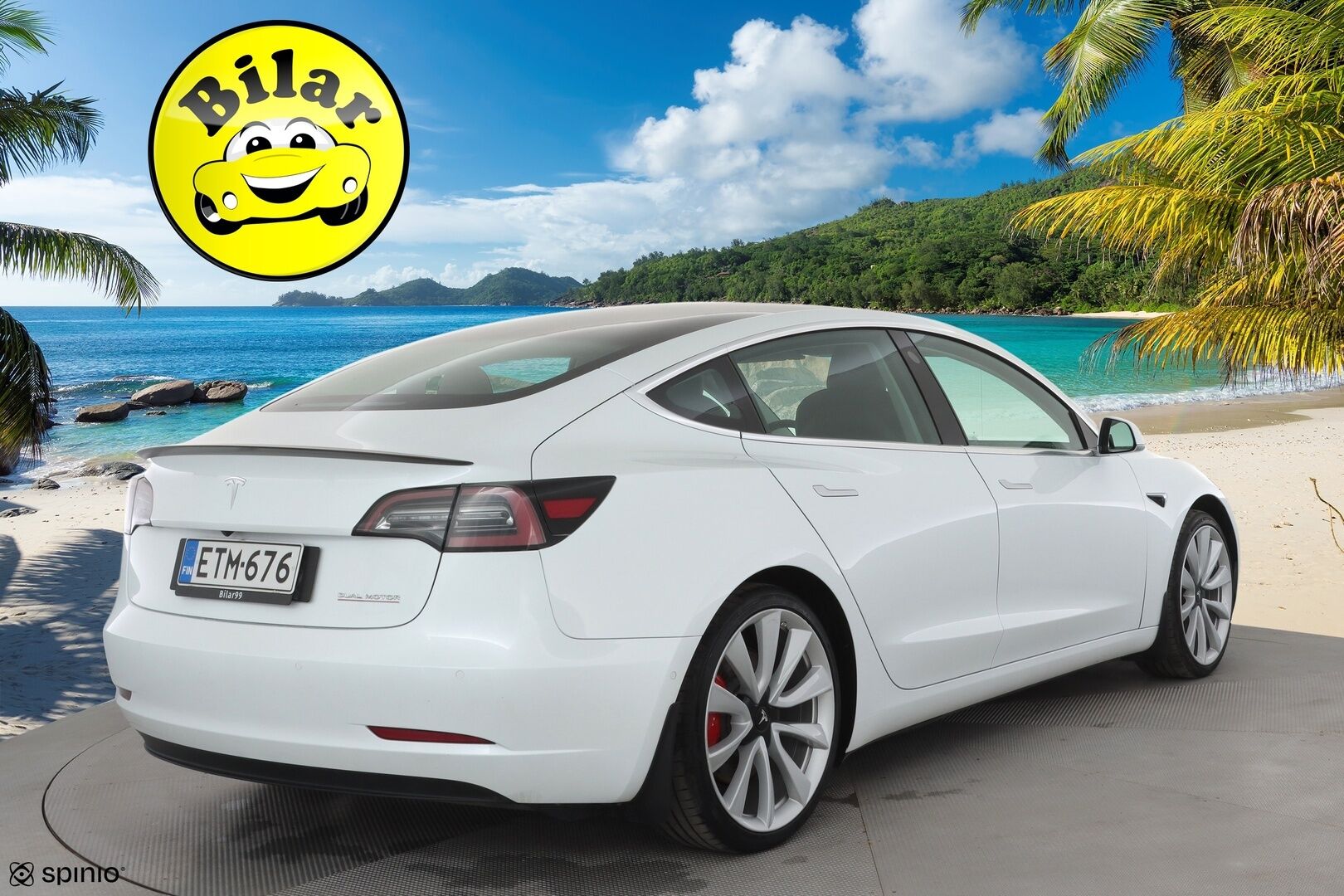 Tesla Model 3 2019 Performance - | ACC | Lasikatto | Premium audio | P.kamera | Sähkönahat | Muistipenkki | Track mode | LED | 2x renkaat aluin | 