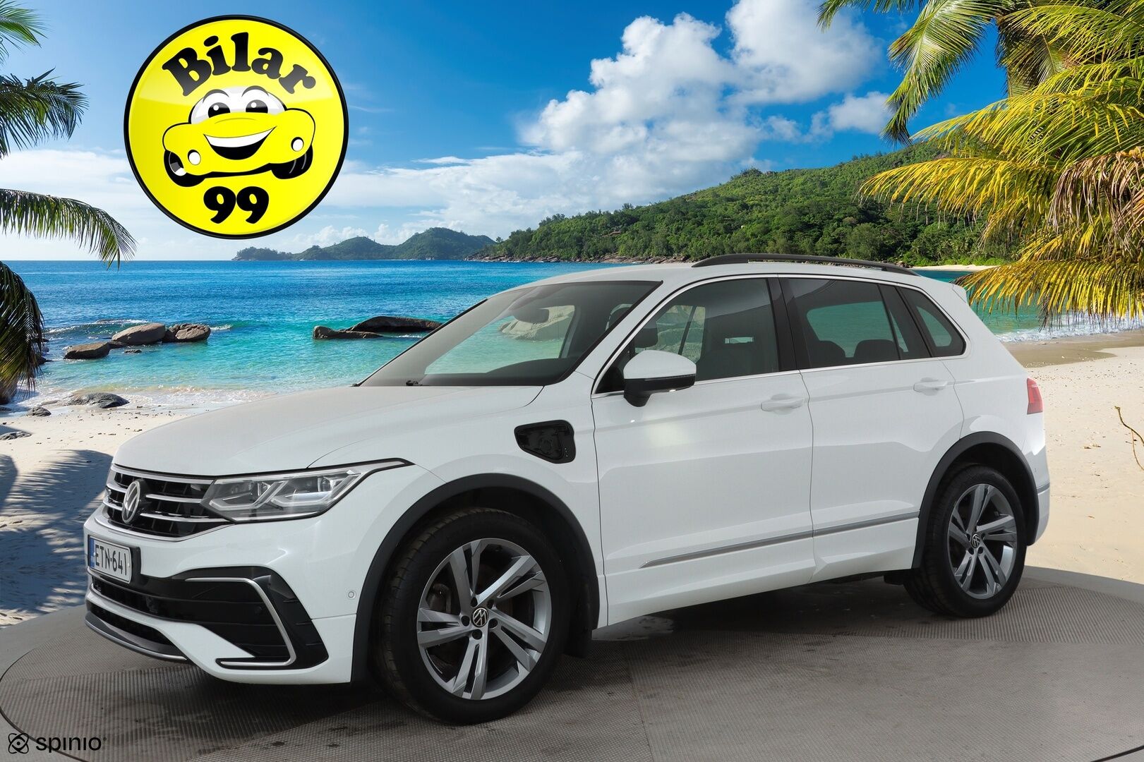 Volkswagen Tiguan 2021 R-Line eHybrid 180 kW DSG-autm **Adapt.vakkari / Matrix LED / P.tutkat / Digimittaristo / Sporttipenkit / KeylessGo** - Akku kuntotarkastettu / Suomi-auto / Kahdet renkaat aluvanteilla