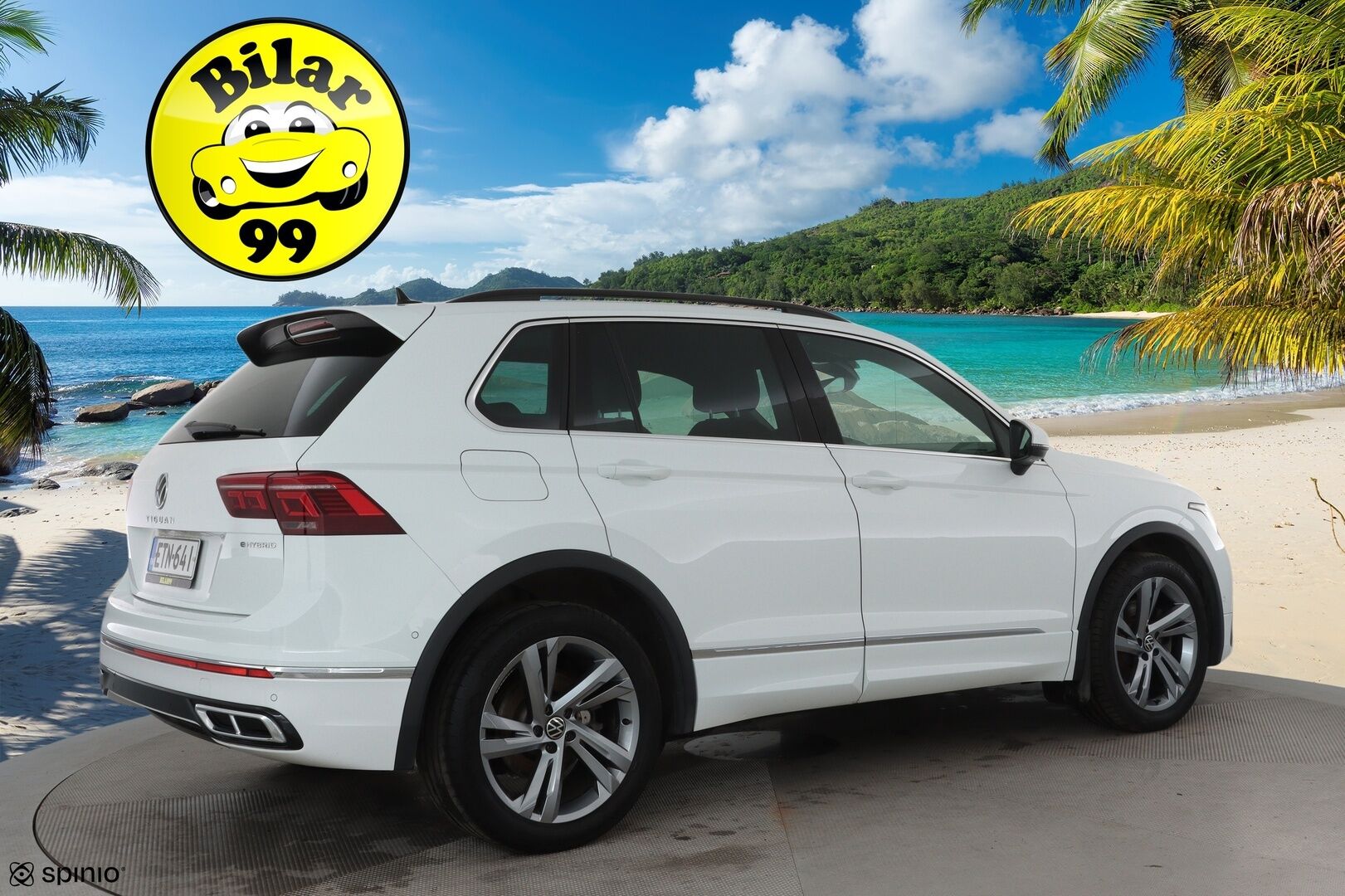 Volkswagen Tiguan 2021 R-Line eHybrid 180 kW DSG-autm **Adapt.vakkari / Matrix LED / P.tutkat / Digimittaristo / Sporttipenkit / KeylessGo** - Akku kuntotarkastettu / Suomi-auto / Kahdet renkaat aluvanteilla