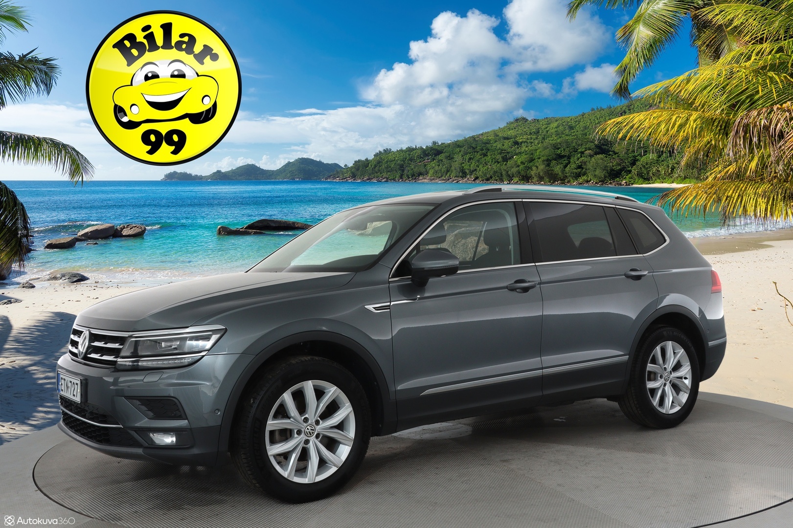 Volkswagen Tiguan Allspace 2021 Highline 1,5 TSI EVO 110 kW DSG **360-kamera / LED / Digimittari / KeylessGo / Adapt.Vakkari / Ratinlämmitin** - 3,99% KORKOTARJOUS TÄHÄN AUTOON 21.9. ASTI - 1-Om Suomi-auto / 2x alut / Todella kattavat varusteet!