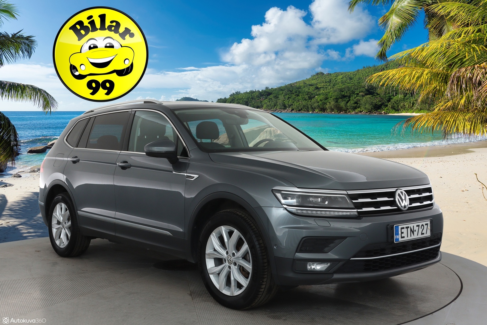 Volkswagen Tiguan Allspace 2021 Highline 1,5 TSI EVO 110 kW DSG **360-kamera / LED / Digimittari / KeylessGo / Adapt.Vakkari / Ratinlämmitin** - 3,99% KORKOTARJOUS TÄHÄN AUTOON 21.9. ASTI - 1-Om Suomi-auto / 2x alut / Todella kattavat varusteet!