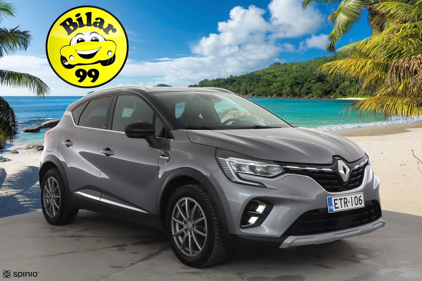 Renault Captur 2021 E-TECH Plug-in hybrid Intens * ACC / LED / P.Kamera / Kaistavahti / Navi / Keyless * - 1-om Suomi-auto / 2x Latauskaapelit / Kahdet renkaat aluvanteilla