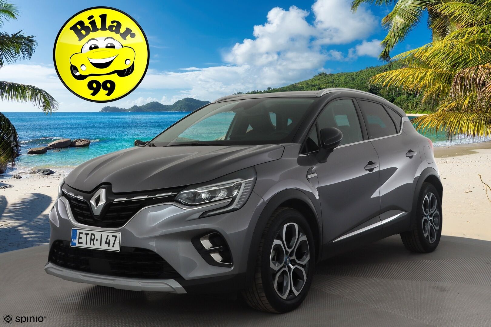 Renault Captur 2021 E-TECH Plug-in hybrid Intens * ACC / LED-Pure Vision / P.Kamera / Navi / Kaistavahti / KeylessGO * - 1-om Suomi-auto / 2x Latauskaapelit / Kahdet renkaat