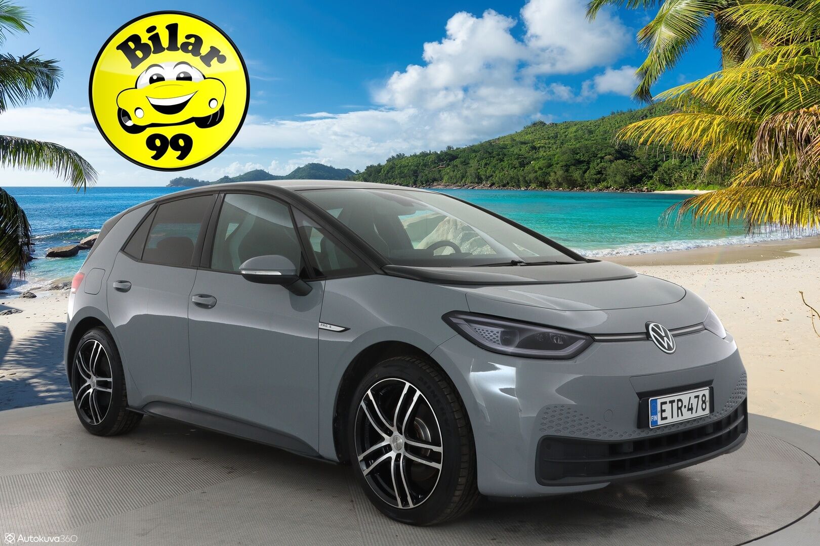 Volkswagen ID.3 2021 Pro S 150 kW, akku 77 kWh ** Lämpöpumppu / Adapt.vakkari / IQ LED / HUD / Hierovat sporttipenkit / Keyless - Akku kuntotarkastettu / P.kamera / Apple&Android / 2x renkaat 
