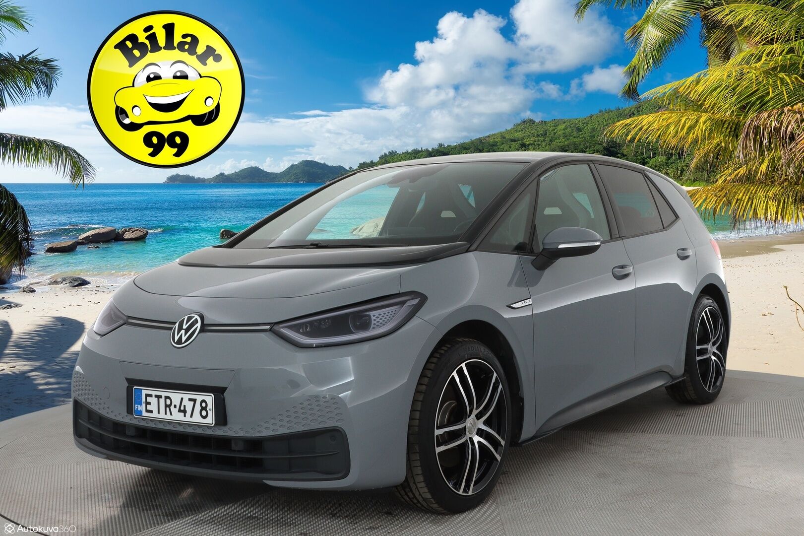 Volkswagen ID.3 2021 Pro S 150 kW, akku 77 kWh ** Lämpöpumppu / Adapt.vakkari / IQ LED / HUD / Hierovat sporttipenkit / Keyless - Akku kuntotarkastettu / P.kamera / Apple&Android / 2x renkaat 