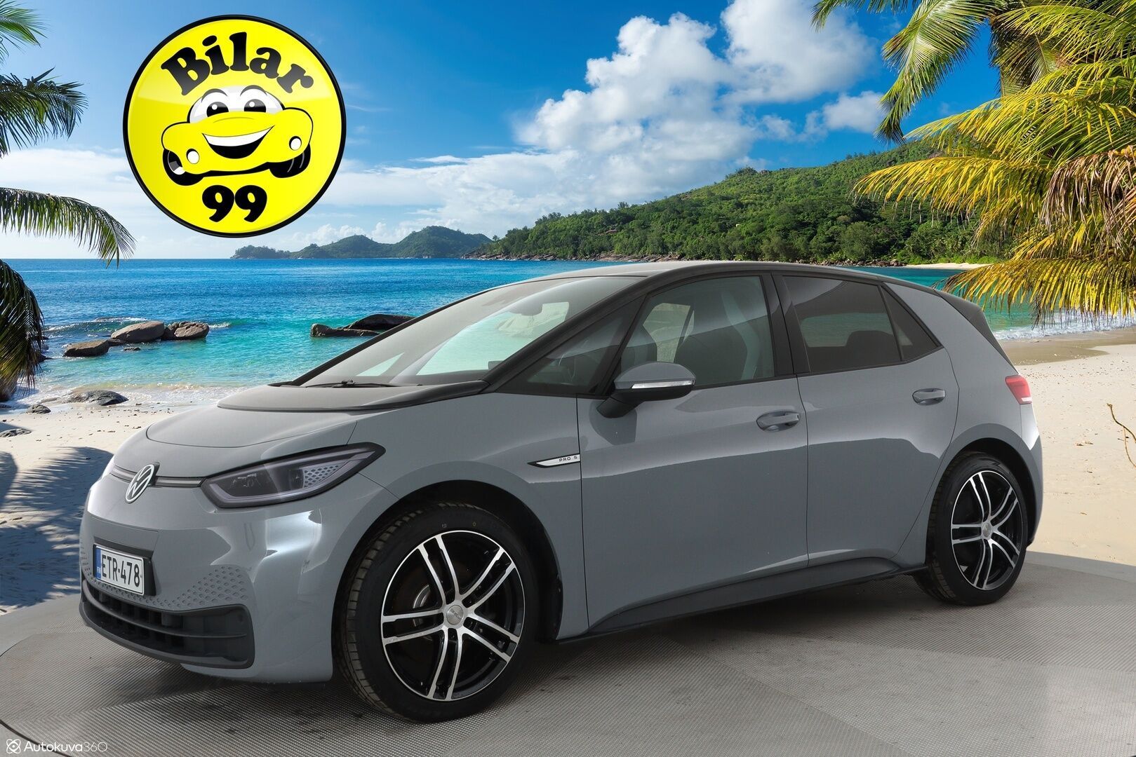 Volkswagen ID.3 2021 Pro S 150 kW, akku 77 kWh ** Lämpöpumppu / Adapt.vakkari / IQ LED / HUD / Hierovat sporttipenkit / Keyless - Akku kuntotarkastettu / P.kamera / Apple&Android / 2x renkaat 