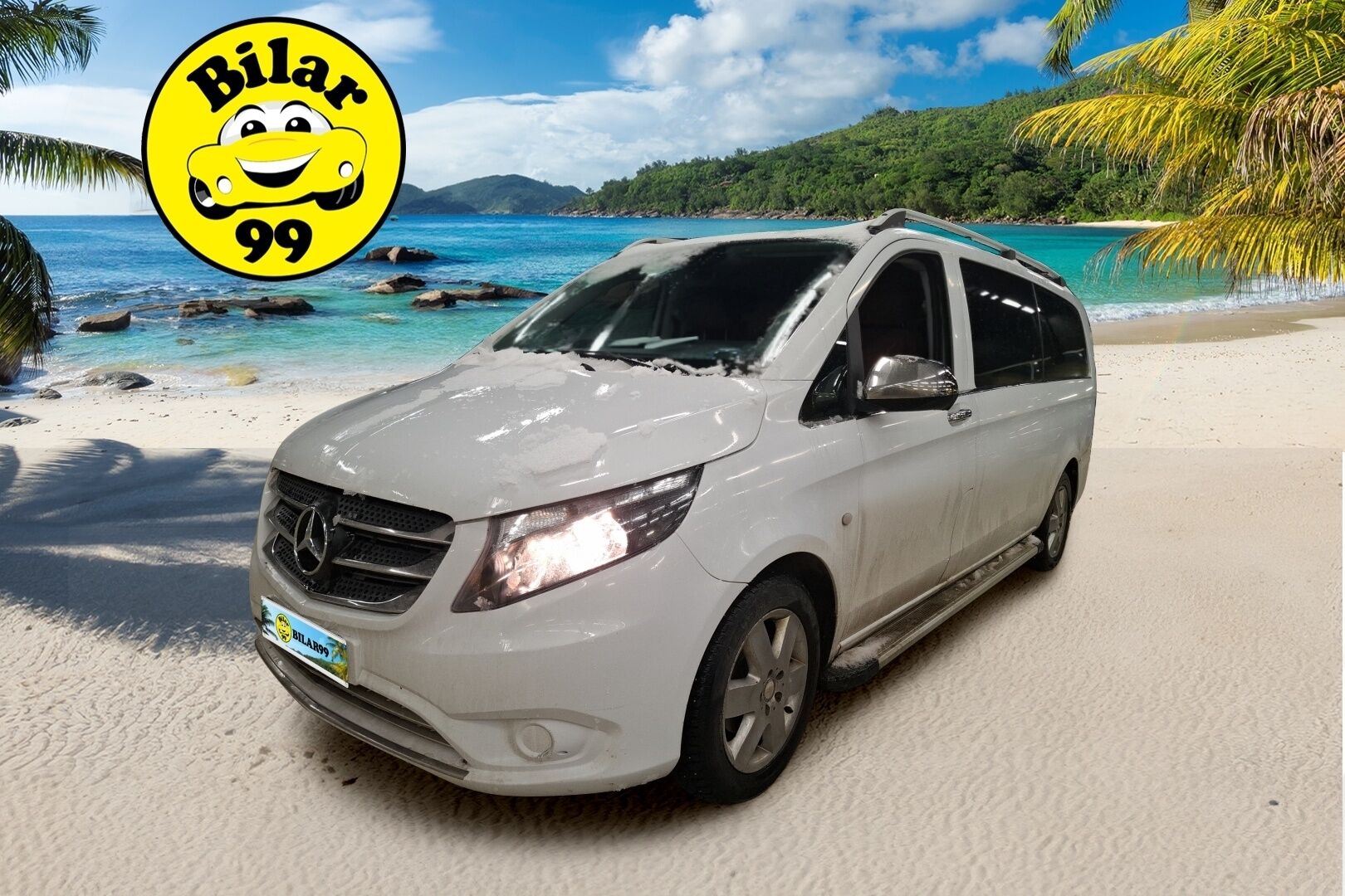 Mercedes-Benz Vito 2017 Vito Tourer Monikäyttöajoneuvo (AF) 6ov 2143cm3 A * Webasto / Peruutuskamera / 9-paikkaa / Konjakkinahat / Bluetooth * - * 9- paikkainen / Harvinsaisella rusekalla nahkasisustalla / Siisti yksilö !*