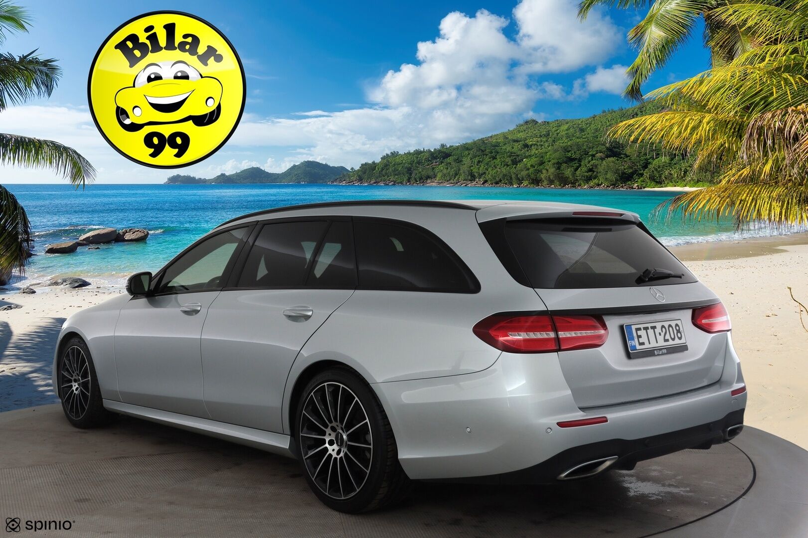 Mercedes-Benz E 2019 220 d T A Business AMG ** Upeat sporttinahat! / 360 kamera / Ambient lights / Facelift / LED-ajovalot ** - Kahdet renkaat alumiinivanteilla / Suomen halvin facelift AMG paketilla! / Night -paketti / Upea nahkasisusta!