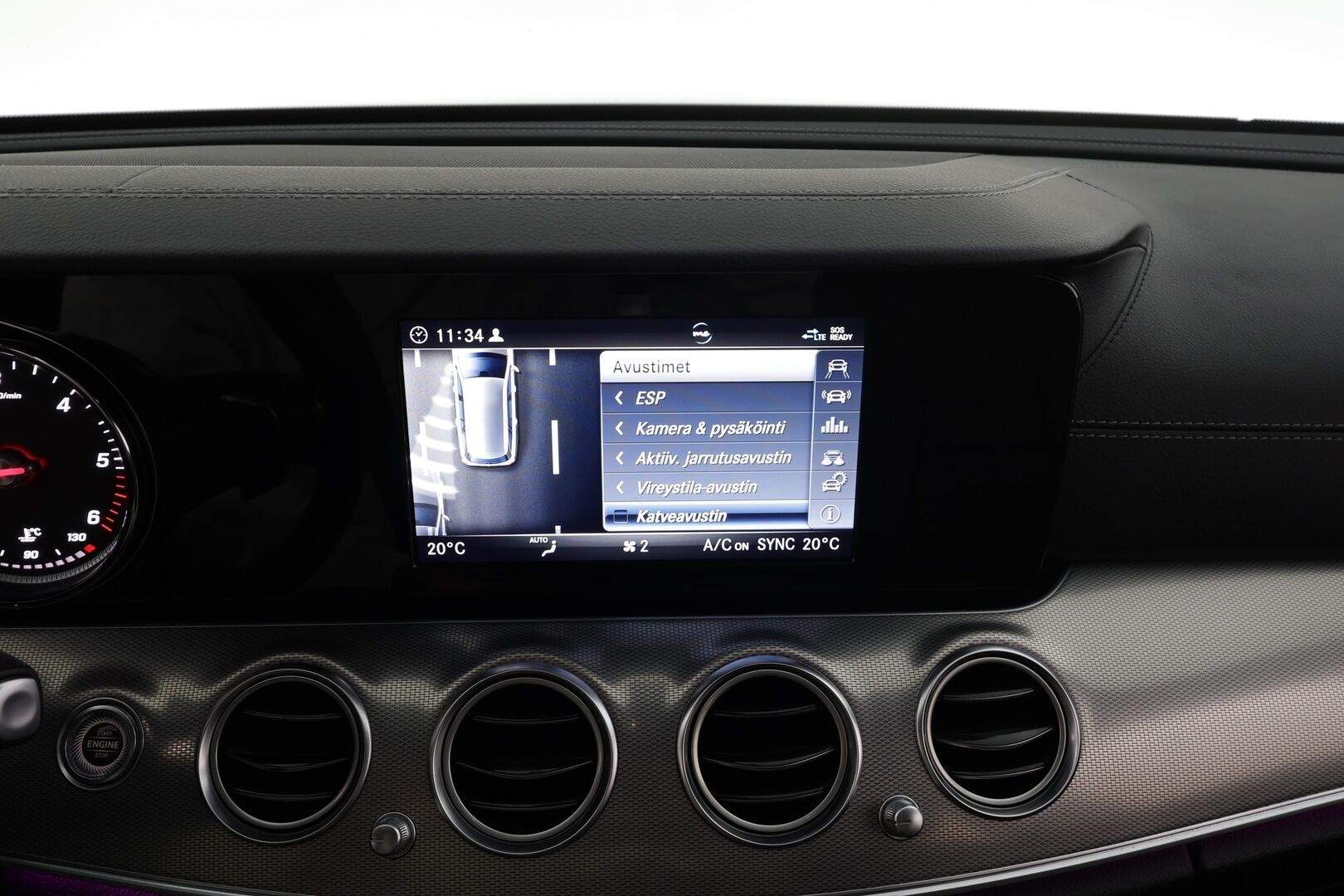 Mercedes-Benz E 2019 220 d T A Business AMG * LED-High Performance / Sportnahat / 360 Kamera / Navi / Ambient-valot / Vakkari * - Kahdet renkaat