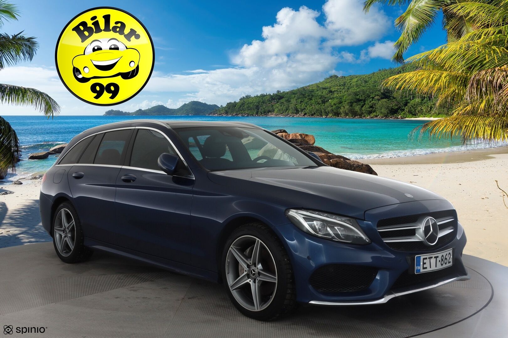 Mercedes-Benz C 2017 220 d 4Matic A Business AMG * ACC / Webasto / Burmester / Panorama / Sportpenkki Muistilla / P.Kamera / ILS-LED * - Huippuvarusteet! Hieno kokonaisuus!