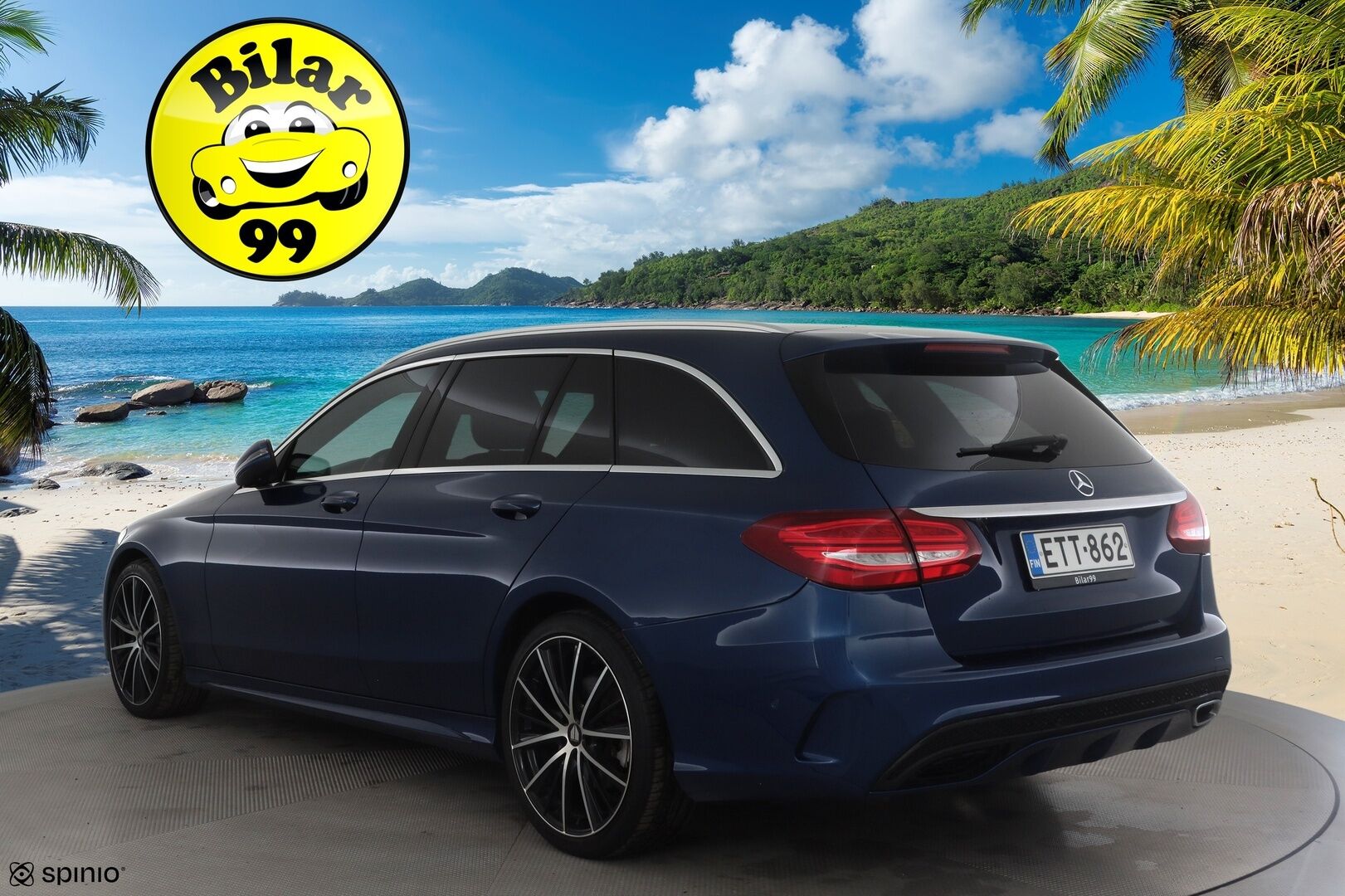 Mercedes-Benz C 2017 220 d 4Matic A Business AMG * ACC / Webasto / Burmester / Panorama / Sportpenkki Muistilla / P.Kamera / ILS-LED * - Huippuvarusteet! Hieno kokonaisuus!