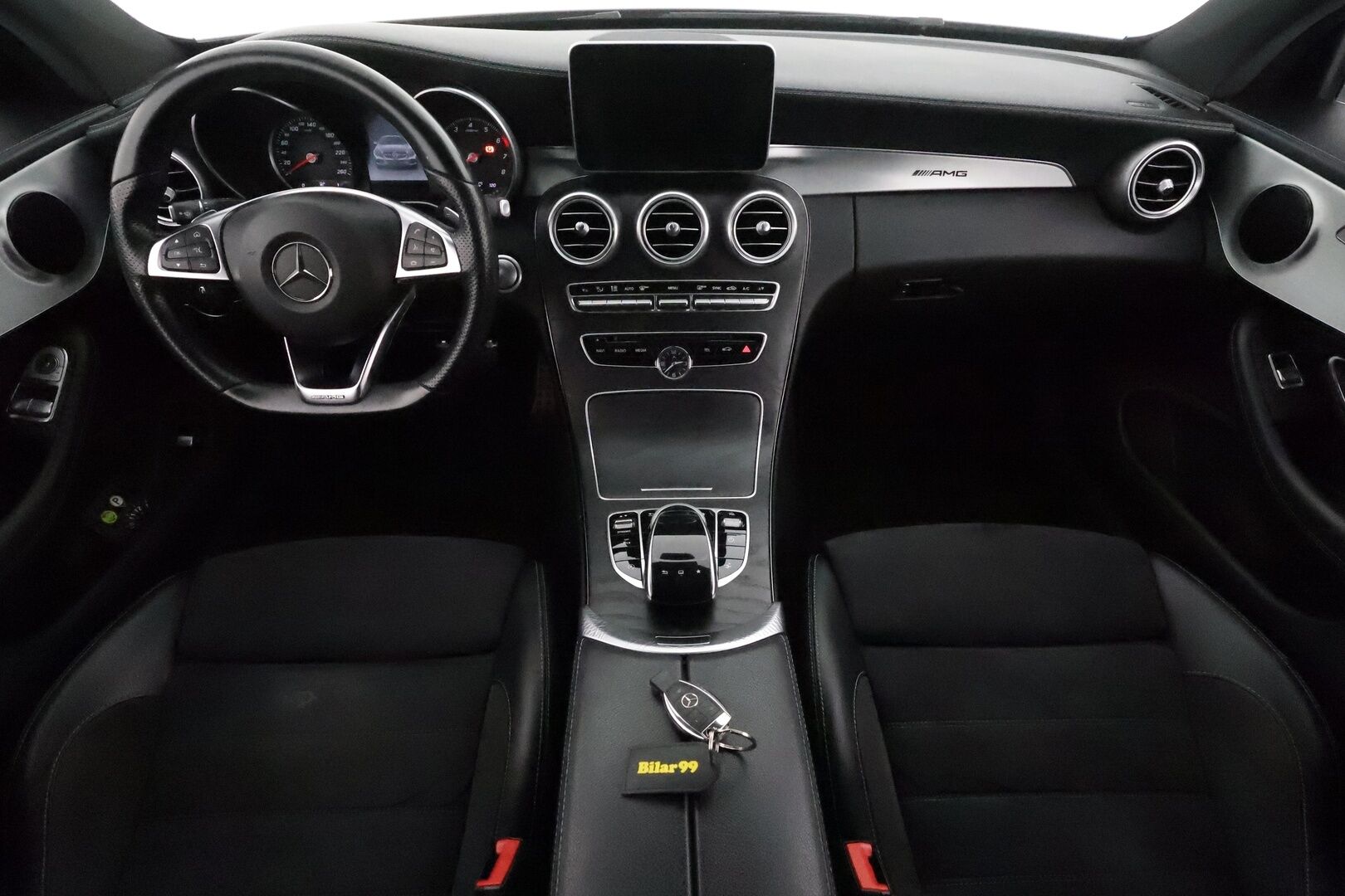 Mercedes-Benz C 2016 180 A Business AMG **LED-High Performance / P.Tutkat / Sporttipenkit / Nahka-Alcantara / Vakkari** - Kahdet Renkaat