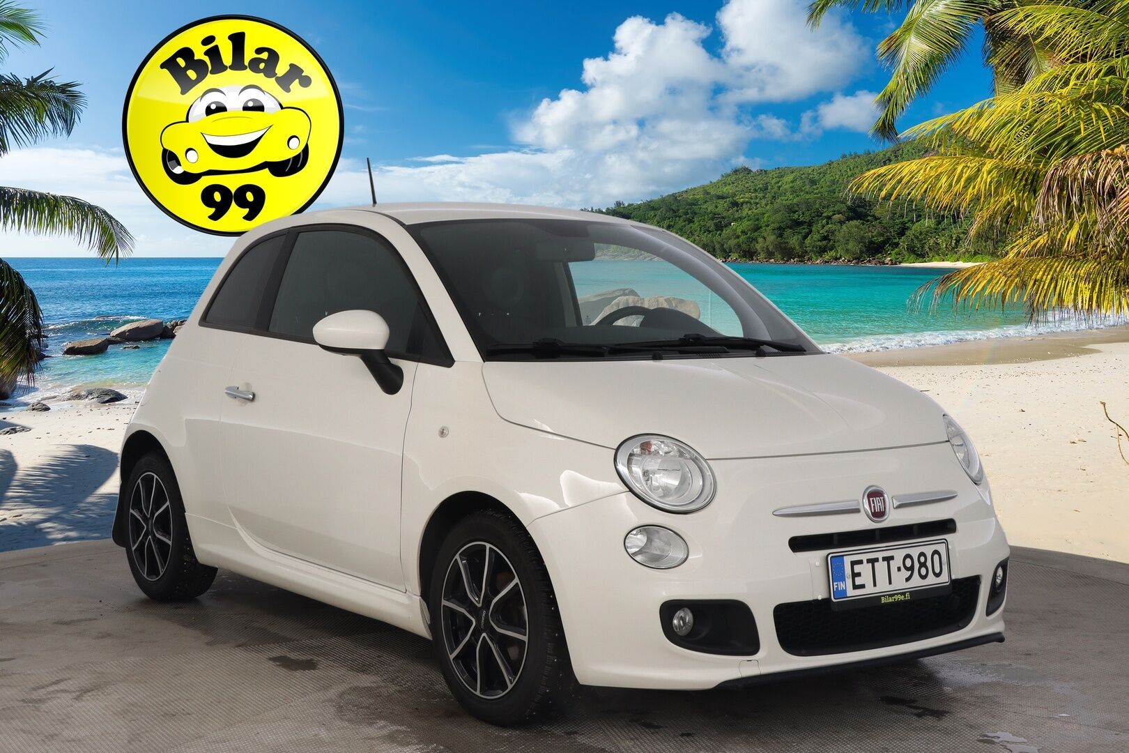 Fiat 500 2015 1,2 69hv Lounge Dualogic *Lohko sisäpistoke / Urheiluistuimet* - 2x alut / Musta sisäkatto